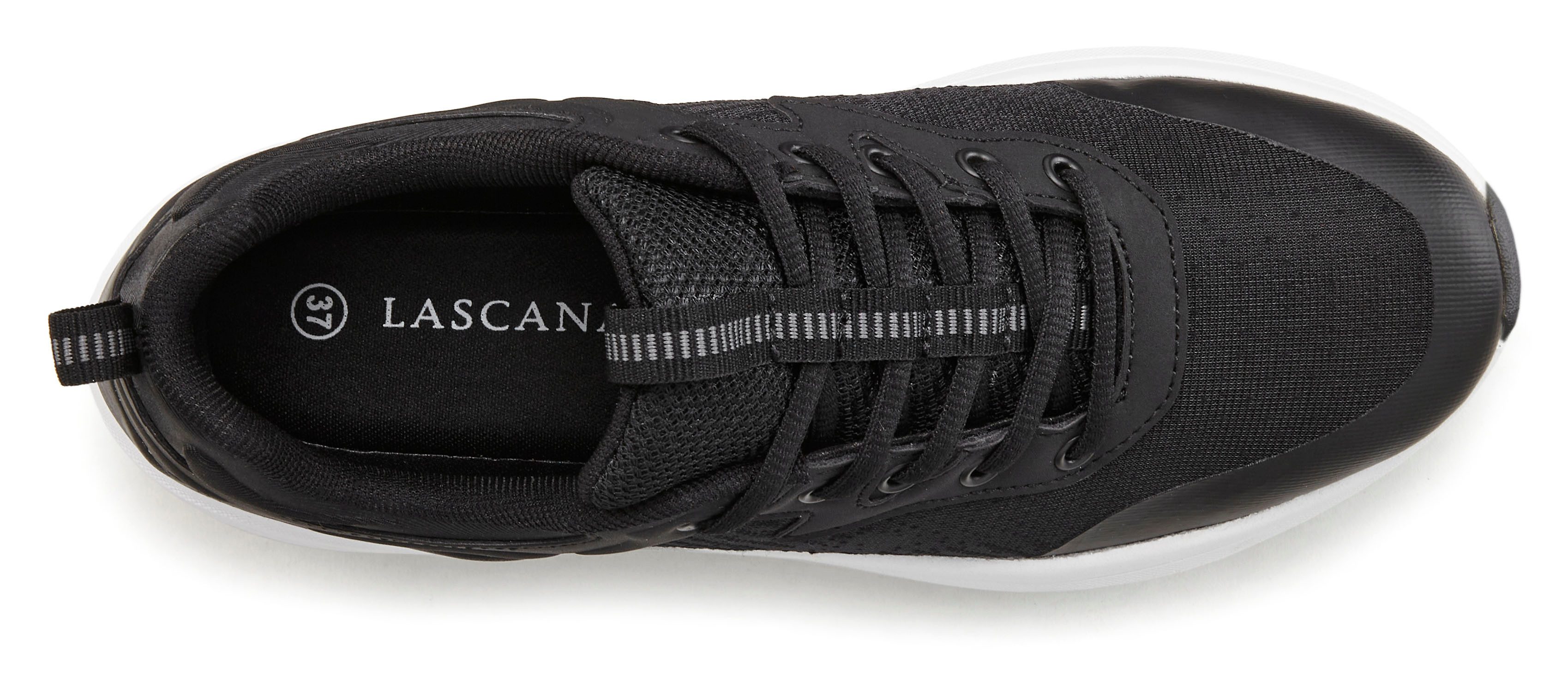 Lascana Sneakers Vrijetijdsschoen, veterschoen met uitneembare binnenzool VEGAN