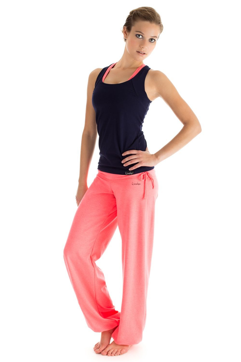 Winshape Sportbroek WH1 met aanrimpeling opzij