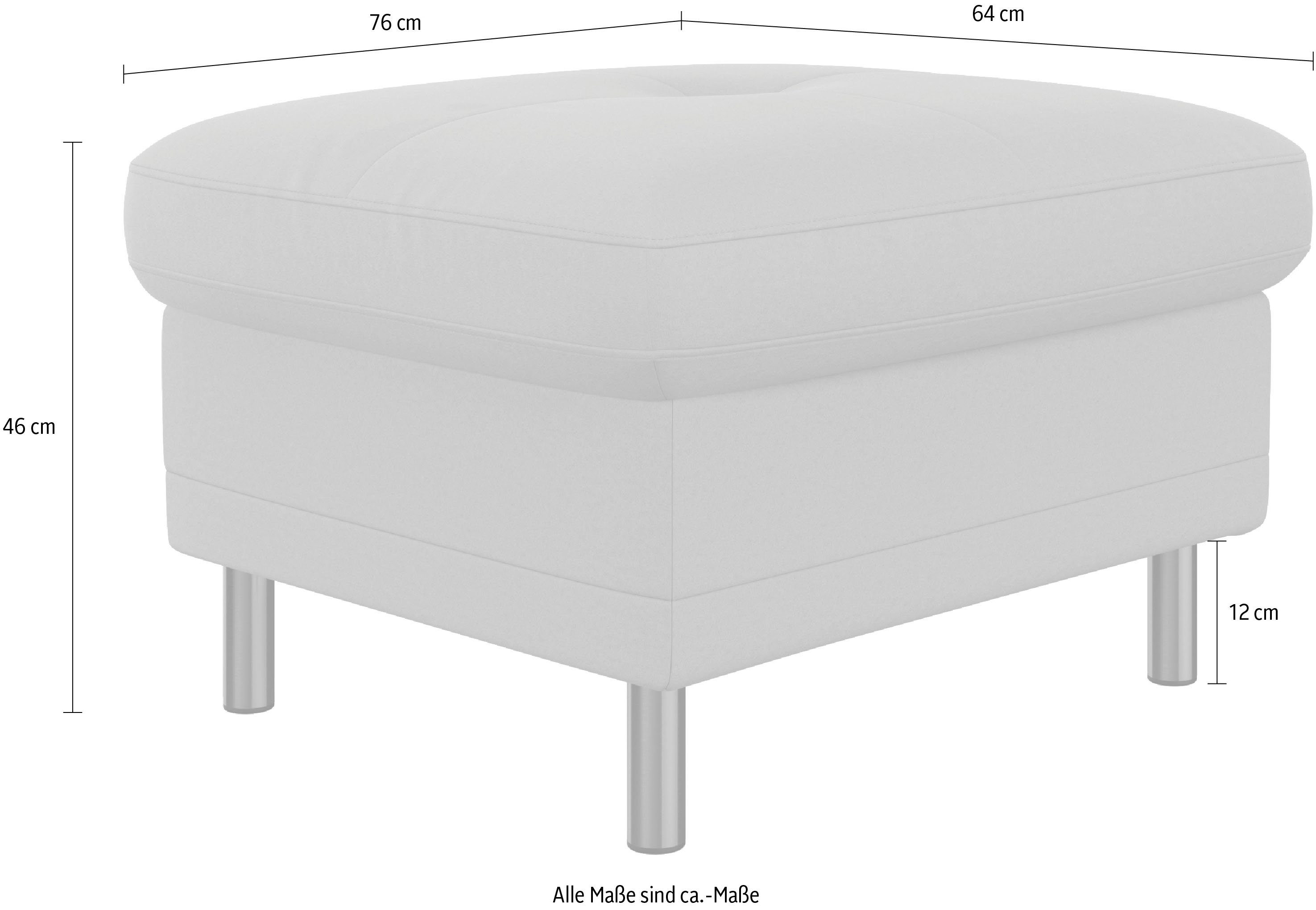Places of Style Hocker met bergruimte Calando passend bij het bekleding van de calando-serie, ook met soft-clean bekleding