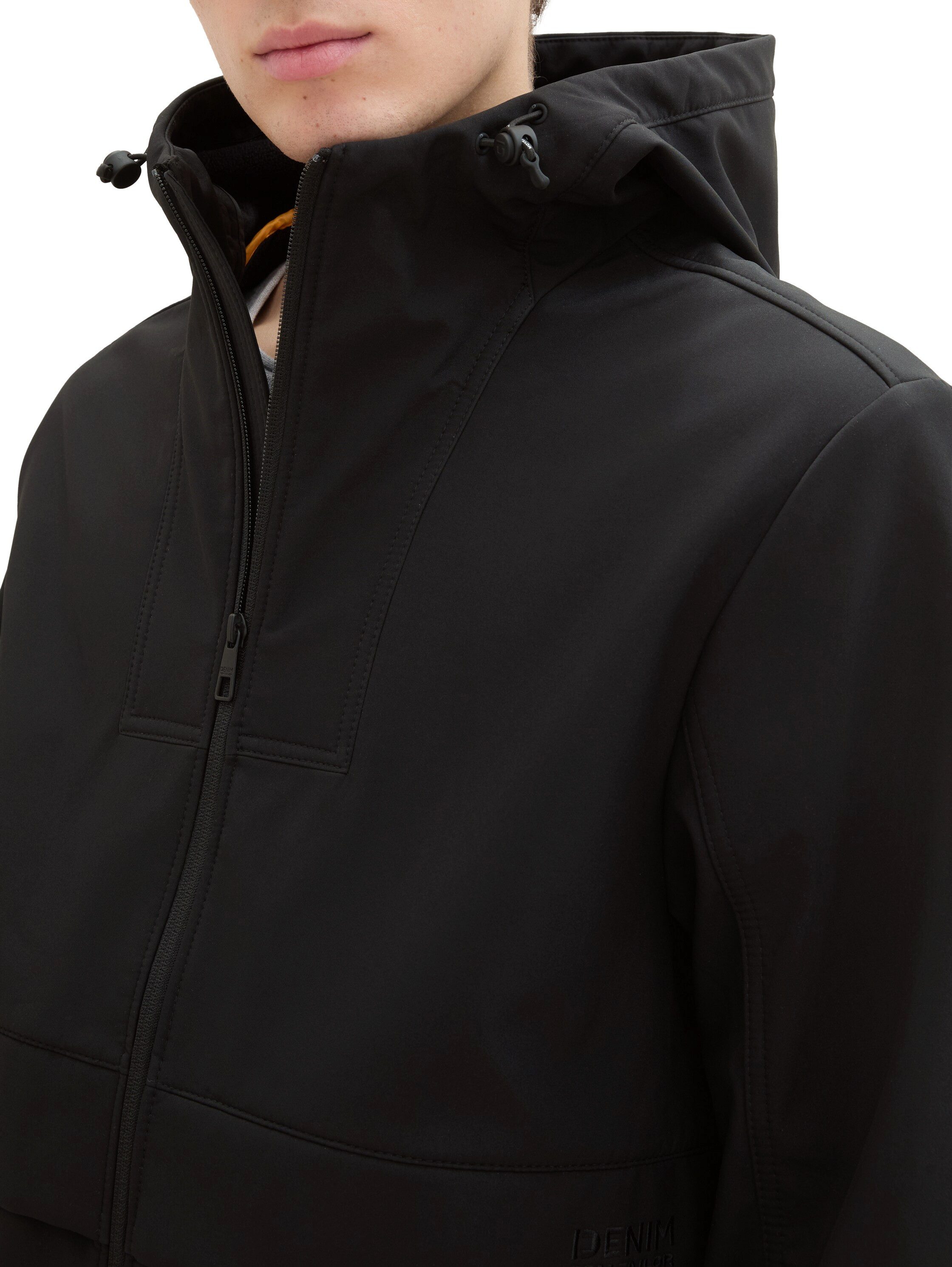 Tom Tailor Denim Softshell-jack met een capuchon