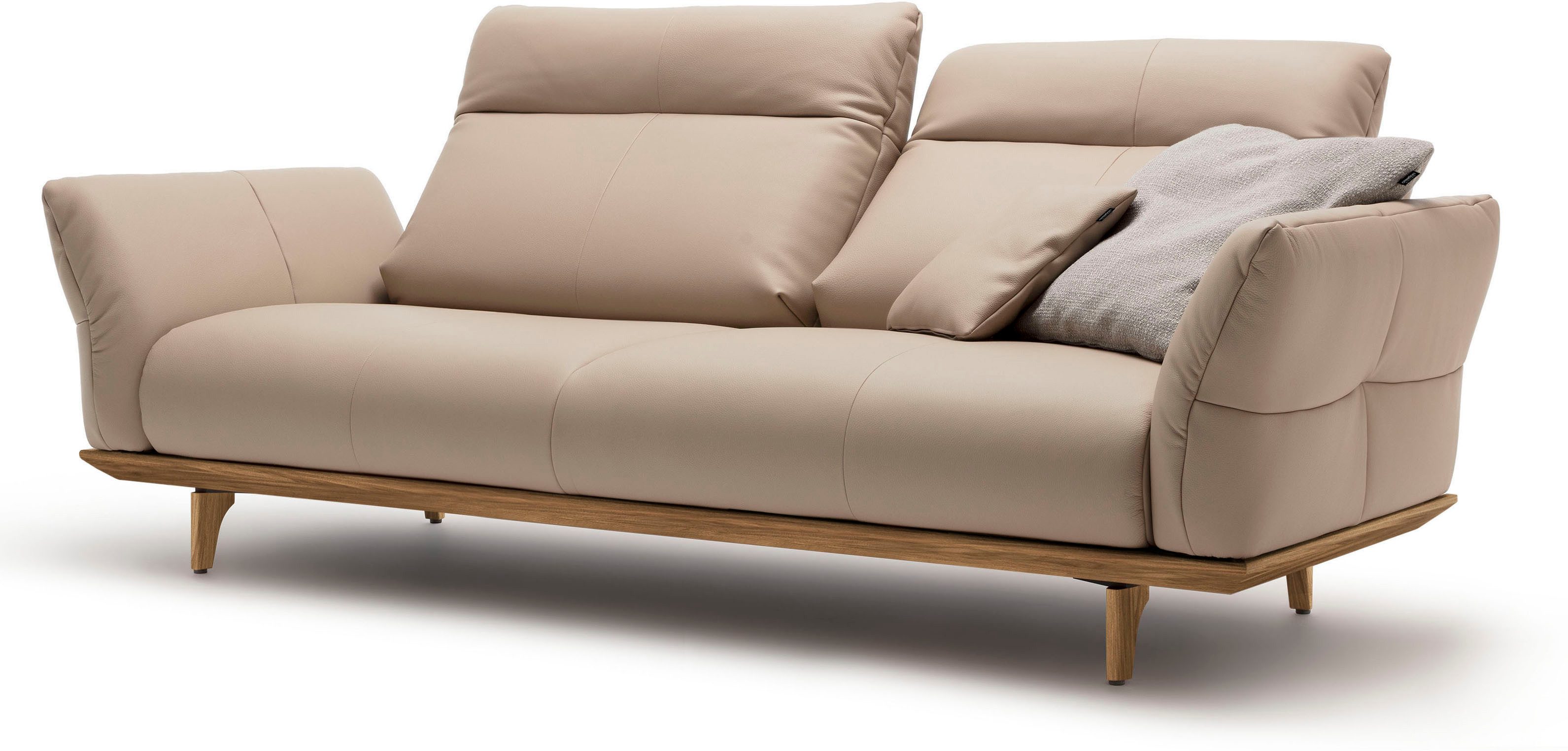 Creation BY ROLF BENZ 3-zitsbank Hs.460 Onderstel in walnotenhout, walnotenhouten poten, breedte 208 cm