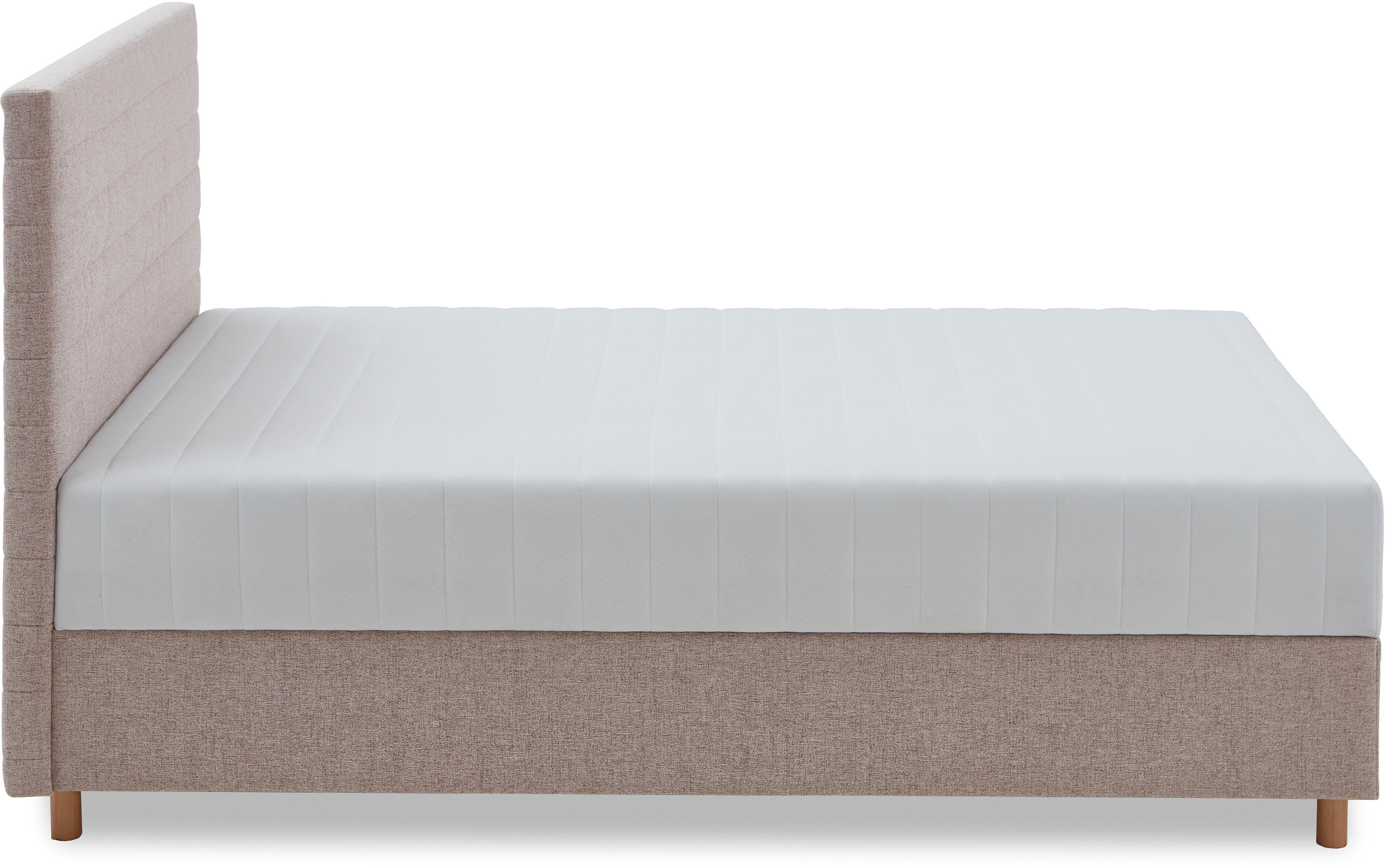 ATLANTIC home collection Ledikant met bergruimte Josie met pocketveringsmatras en bedkist