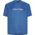 calvin klein performance t-shirt wo blauw
