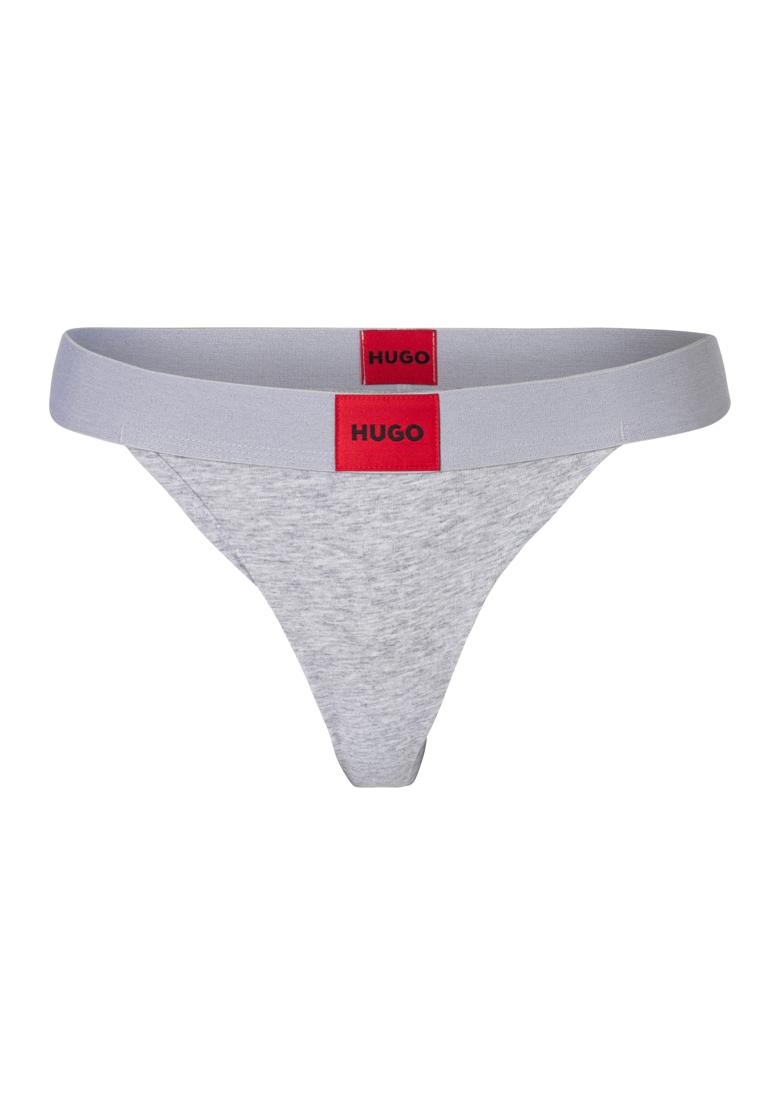 HUGO underwear String Red Label met logo op de elastische tailleband