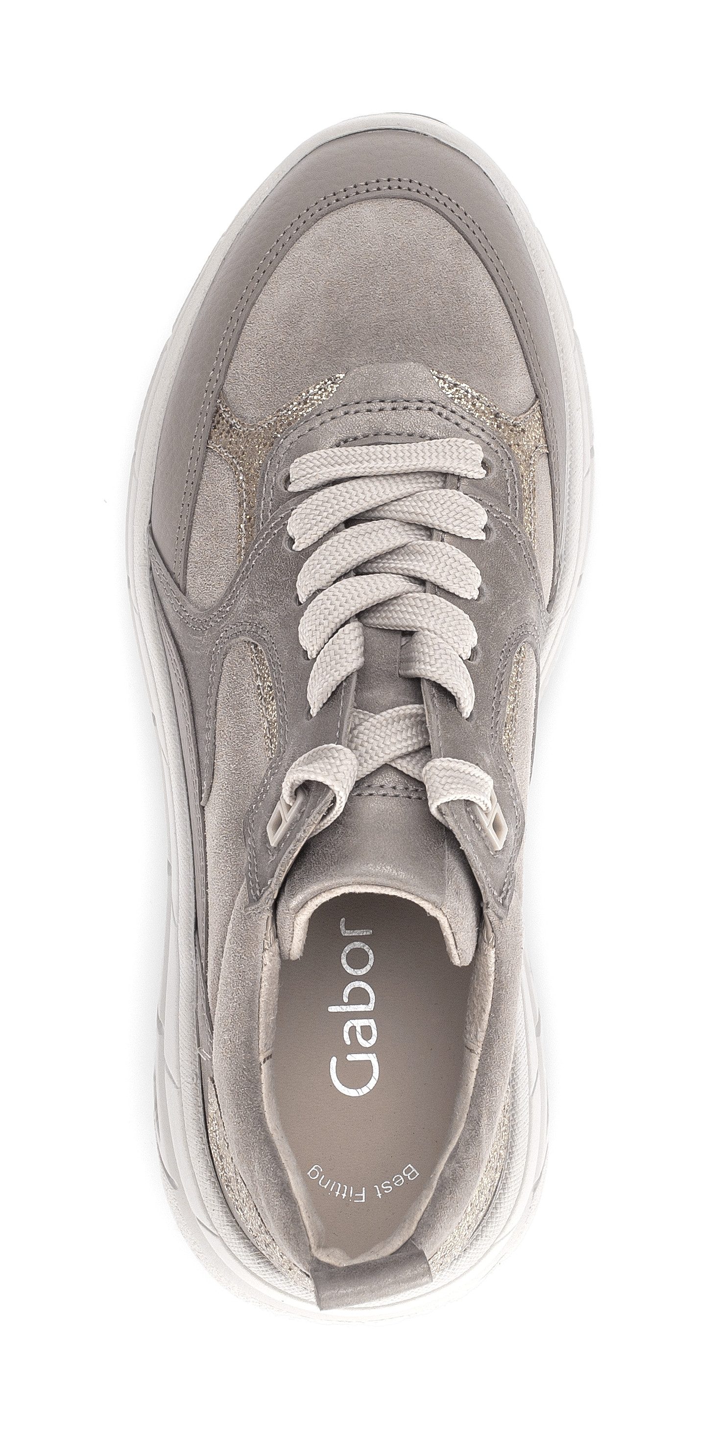 Gabor Sneakers met sleehak Plateau, veterschoen, lage schoen met Best Fitting-uitvoering
