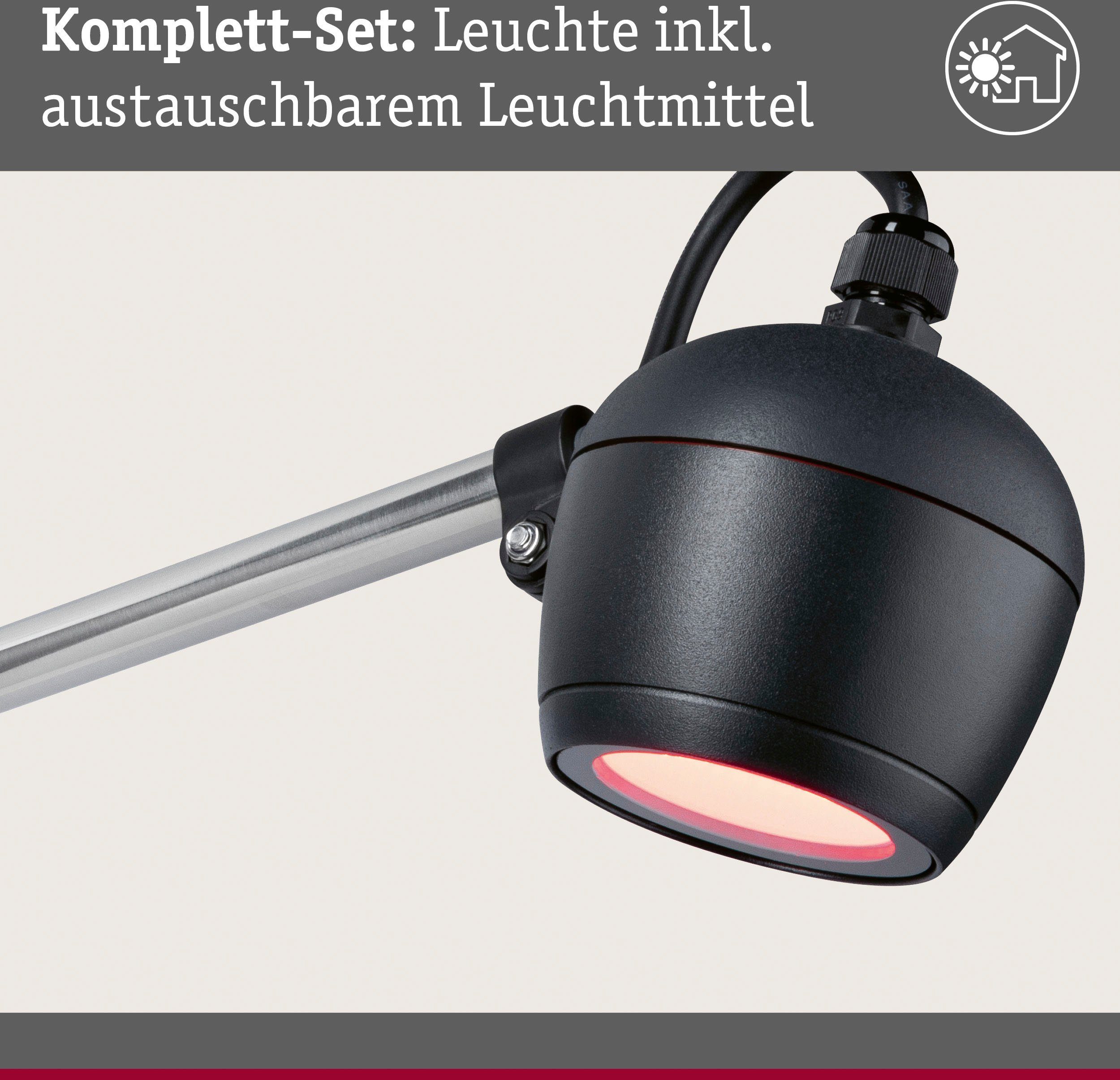 Paulmann Led-tuinverlichting Buiten 230V Wand Kikolo RGBW ZigBee (1 stuk)