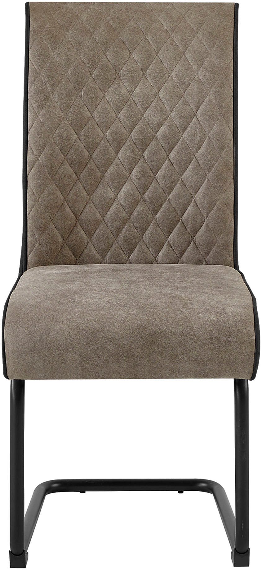 byLIVING Vrijdragende stoel Maria-XXL set van 2 met comfortabele verenbekleding en xxl belasting tot 150 kg (set, 2 stuks)
