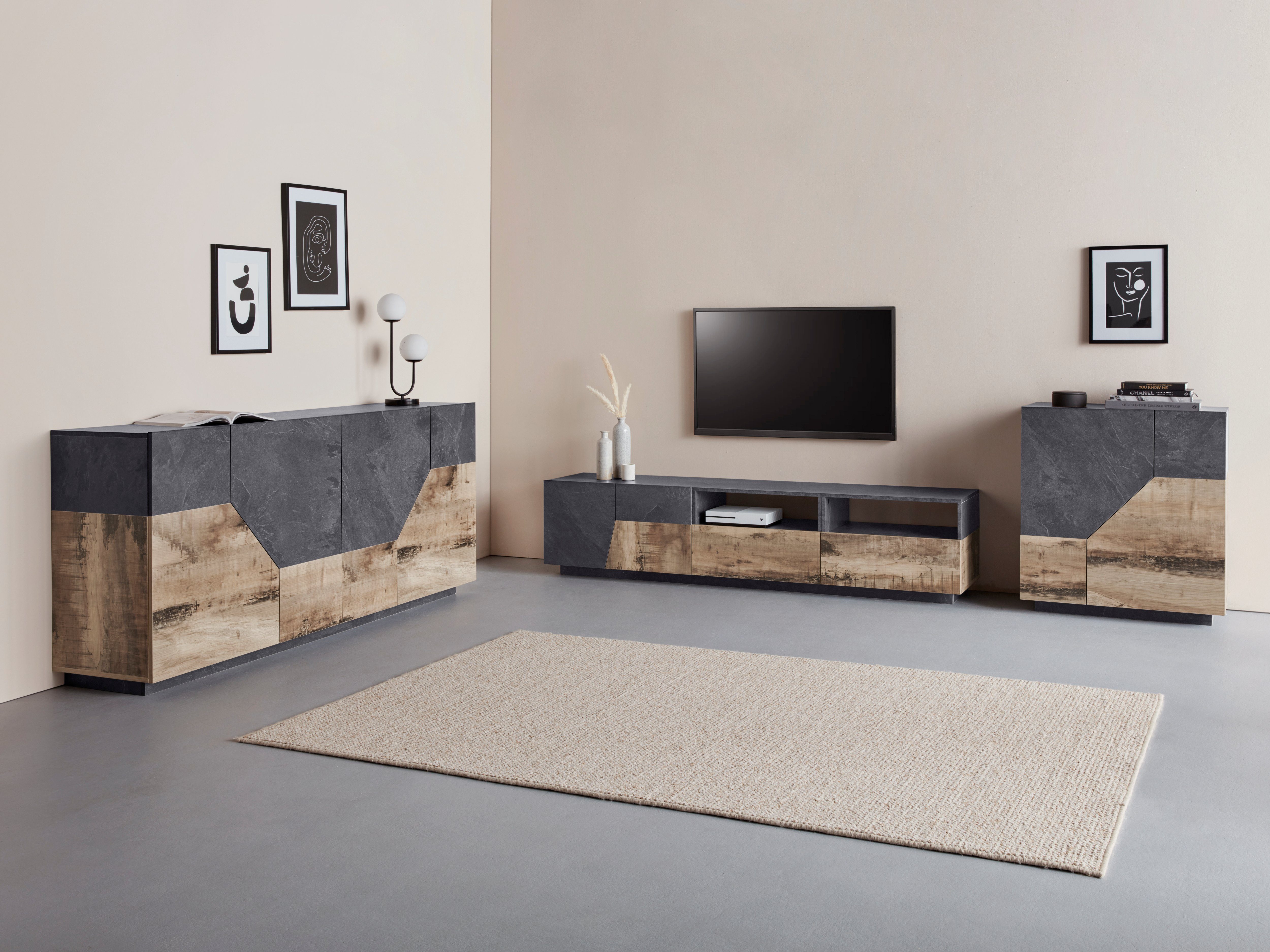 INOSIGN Dressoir ALIEN commode, kast, dressoir met 2 deuren en 2 vakken