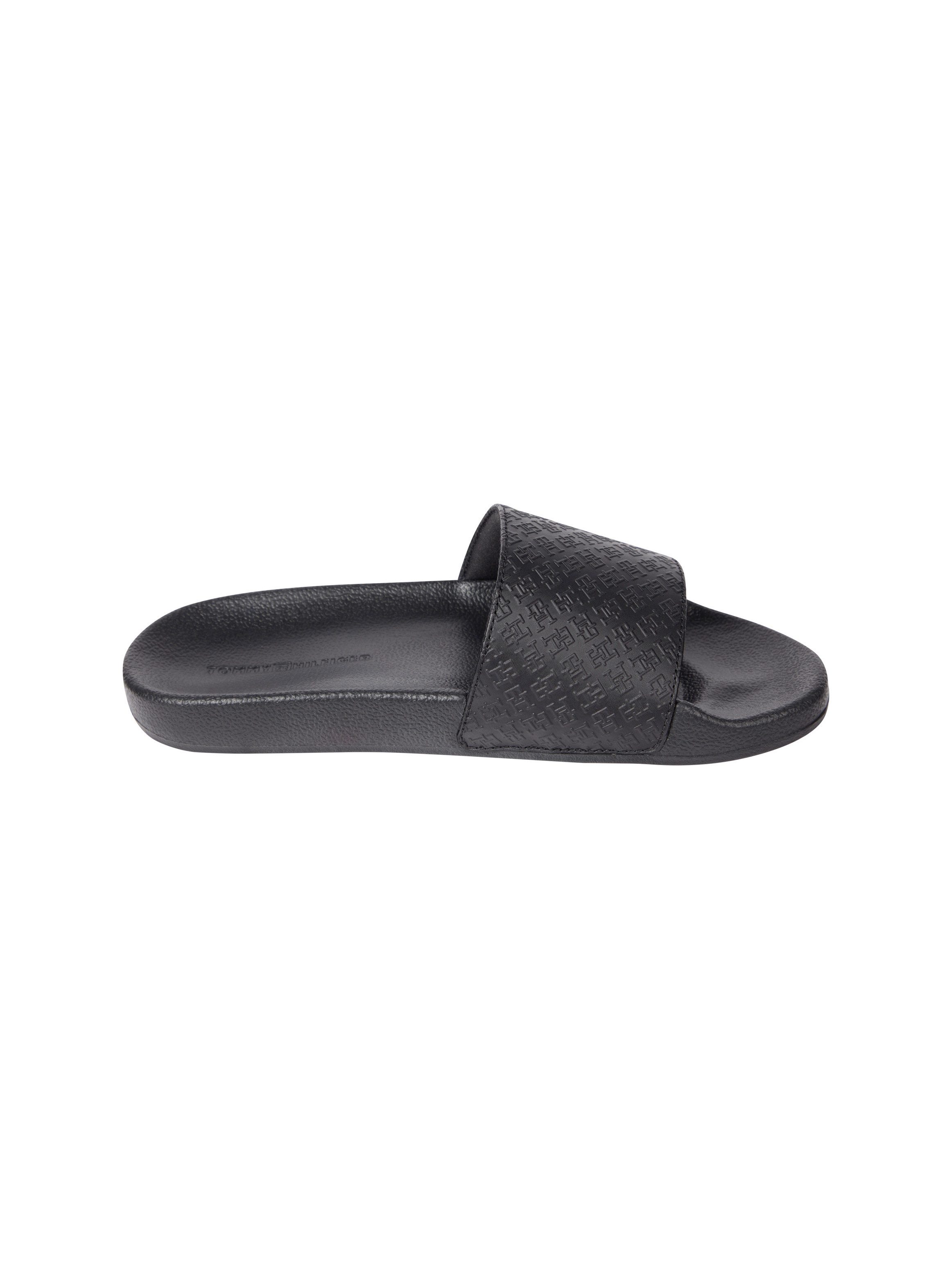 Tommy Hilfiger Slippers TH MONOGRAM POOLSIDE , comfort-schoen, zomerschoen, instapschoen met th-sieraad