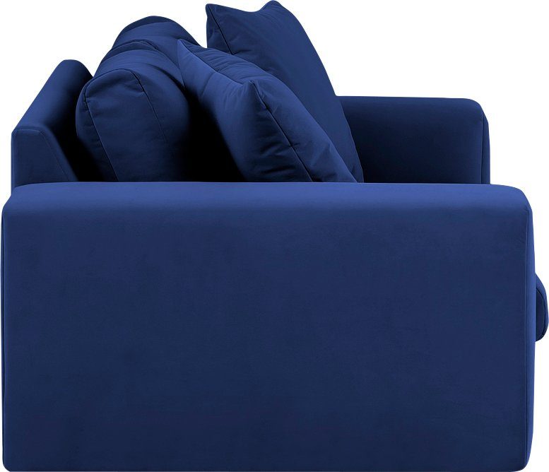 andas 2-zitsbank SLEETLAND XXL in fluweel of vintage lederlook