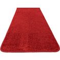 primaflor-ideen in textil loper vloerkleed mumbai tapijtloper, zachte korte pool, unikleurig, ideaal in de hal  slaapkamer rood