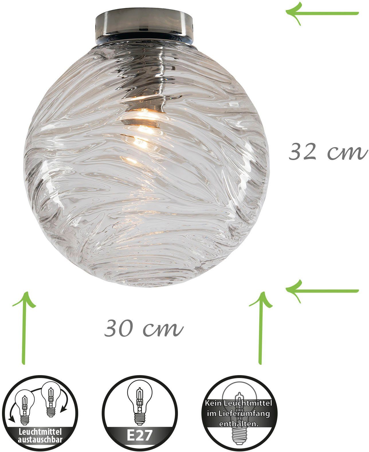 ECO-LIGHT Hanglamp Nereide hoogwaardig glas (1 stuk)