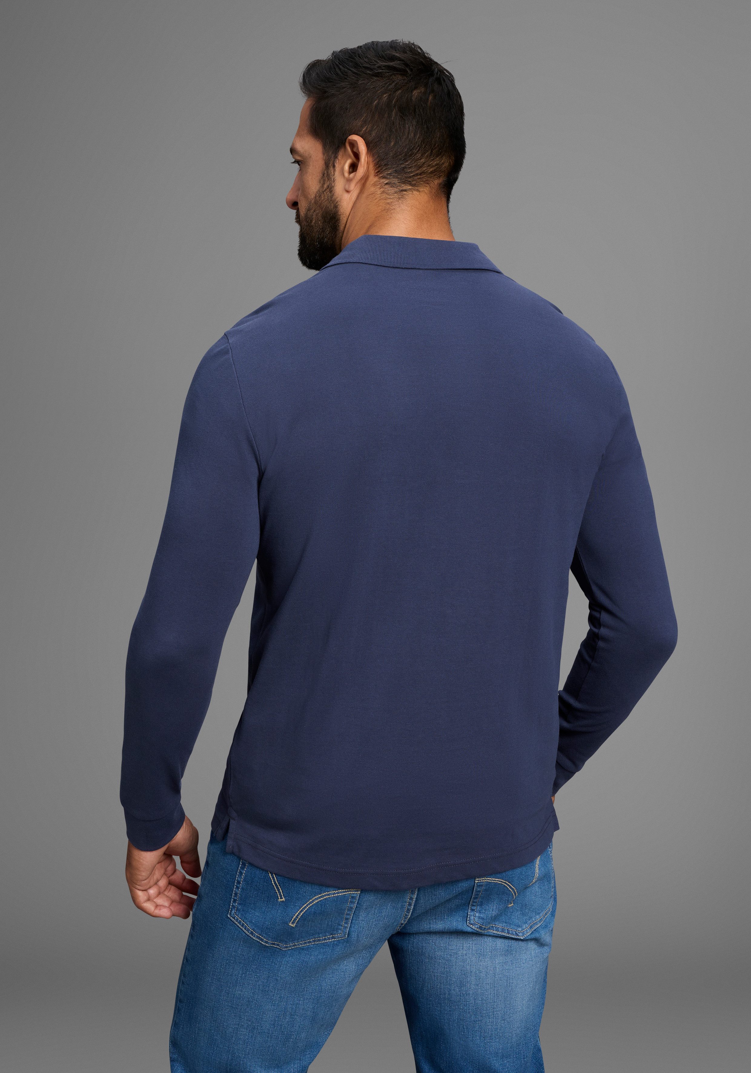 Man's World Poloshirt in piqué kwaliteit