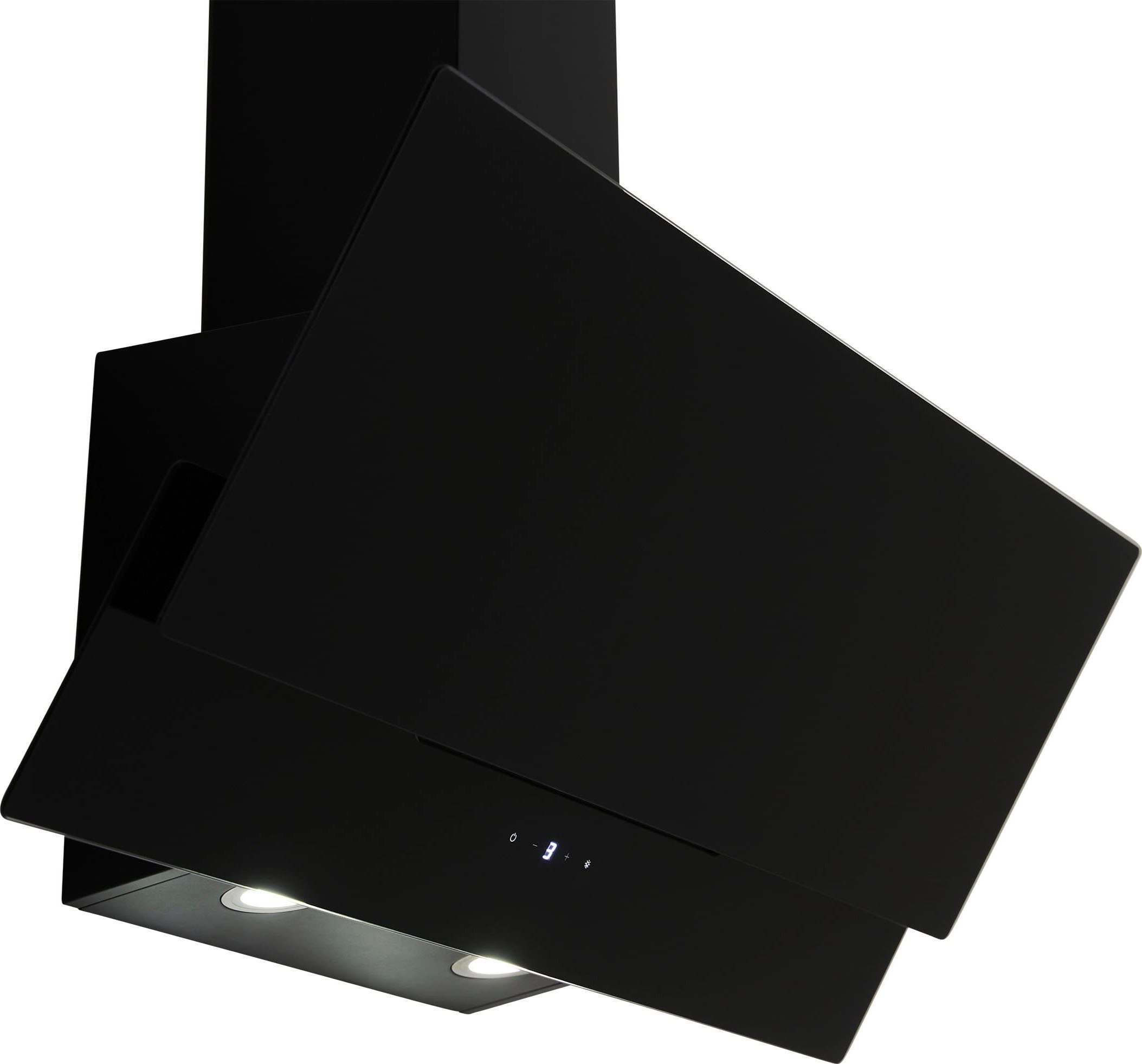 RESPEKTA Schuine wandkap CH 66038-90 90 cm, 3 vermogensniveaus, led-verlichting, geschikt voor afzuiging en recirculatie
