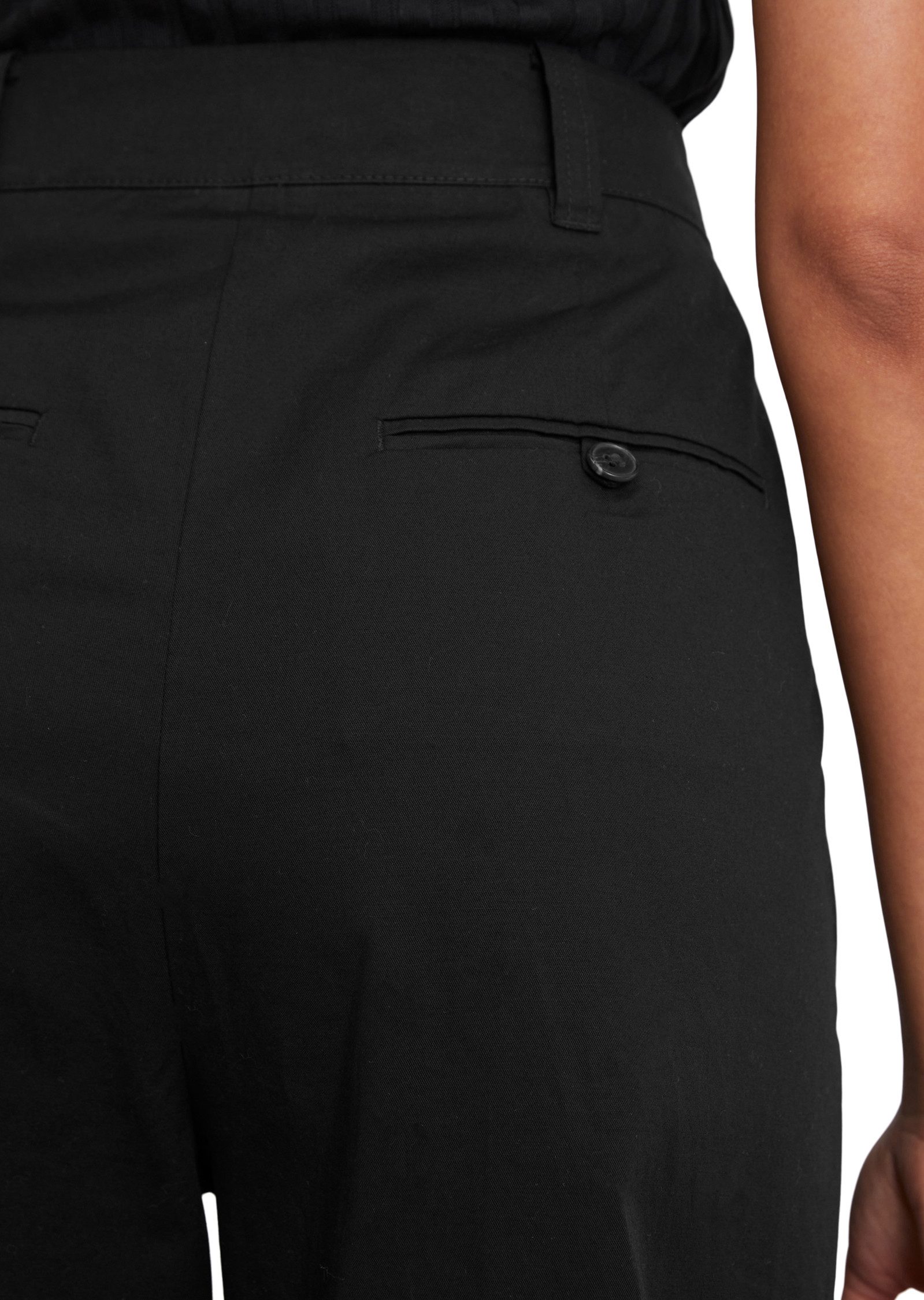 Marc O'Polo Bandplooibroek wijd, van twill, allrounder