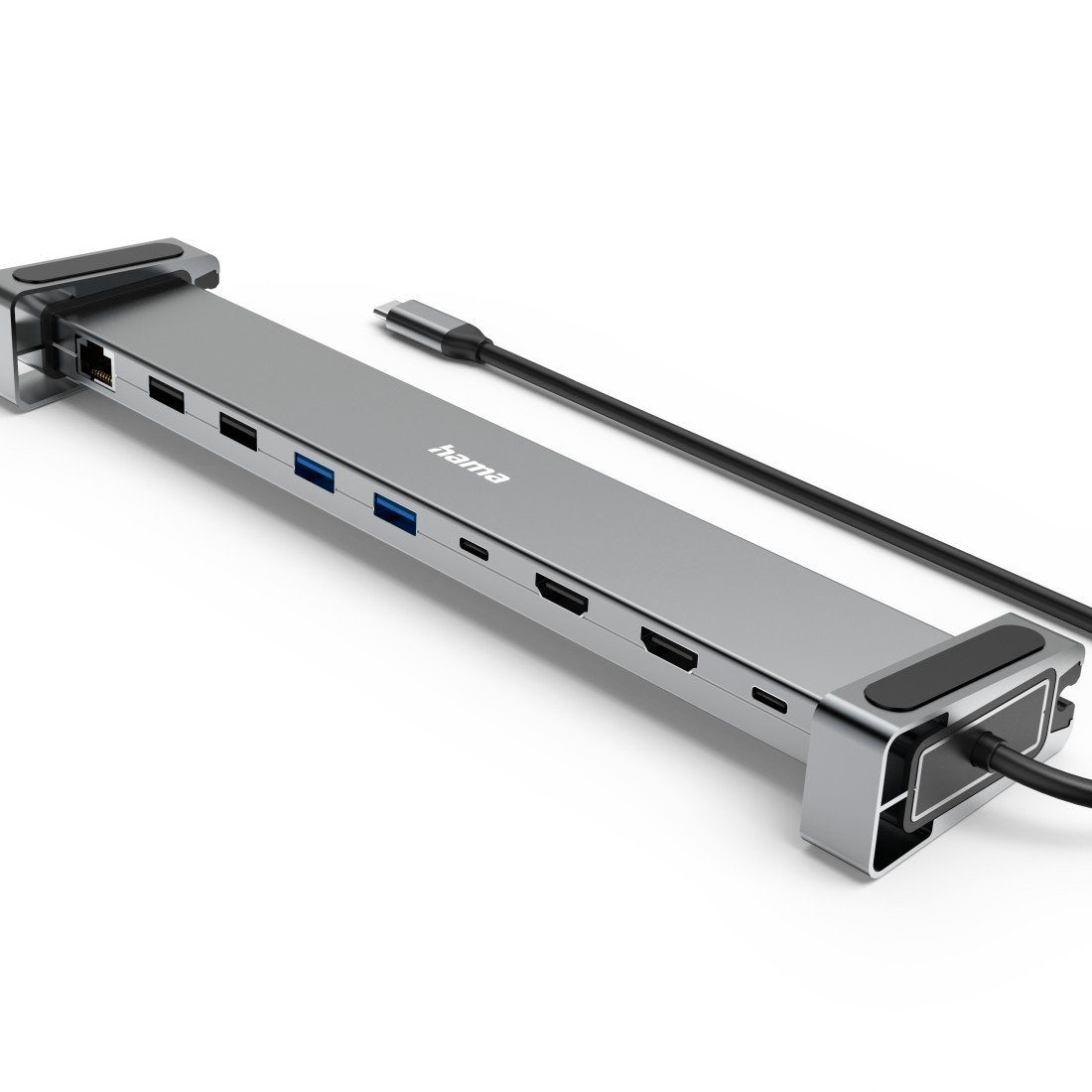 Hama Laptop-dockingstation USB hub 9in1 (USB-dockingstation 4K met: USB-A, USB-C, HDMI™, LAN)