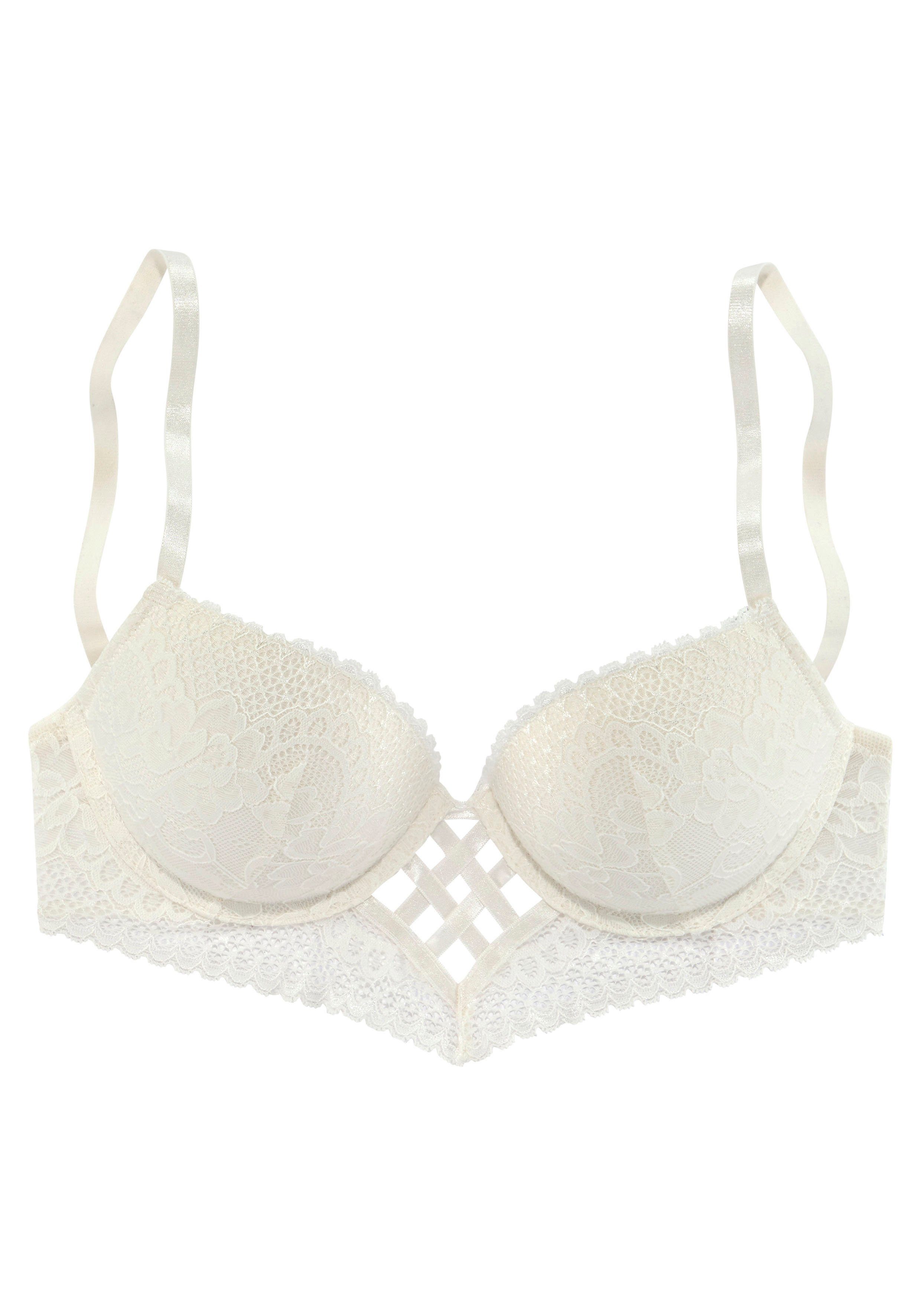 Lascana Push-up-bh in prachtige vlecht-look, sexy dessous