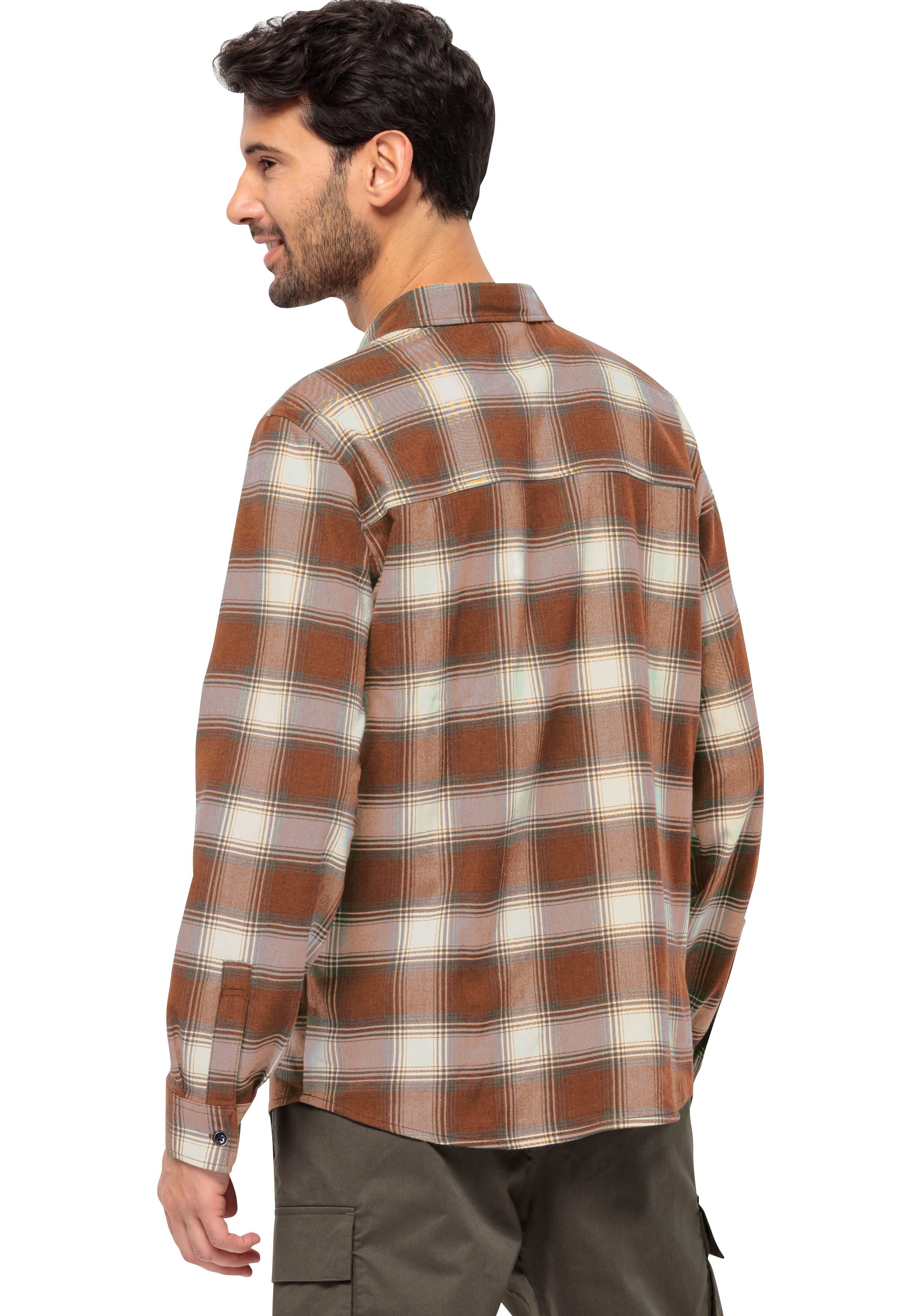 Jack Wolfskin Flanellen overhemd Wandelpad