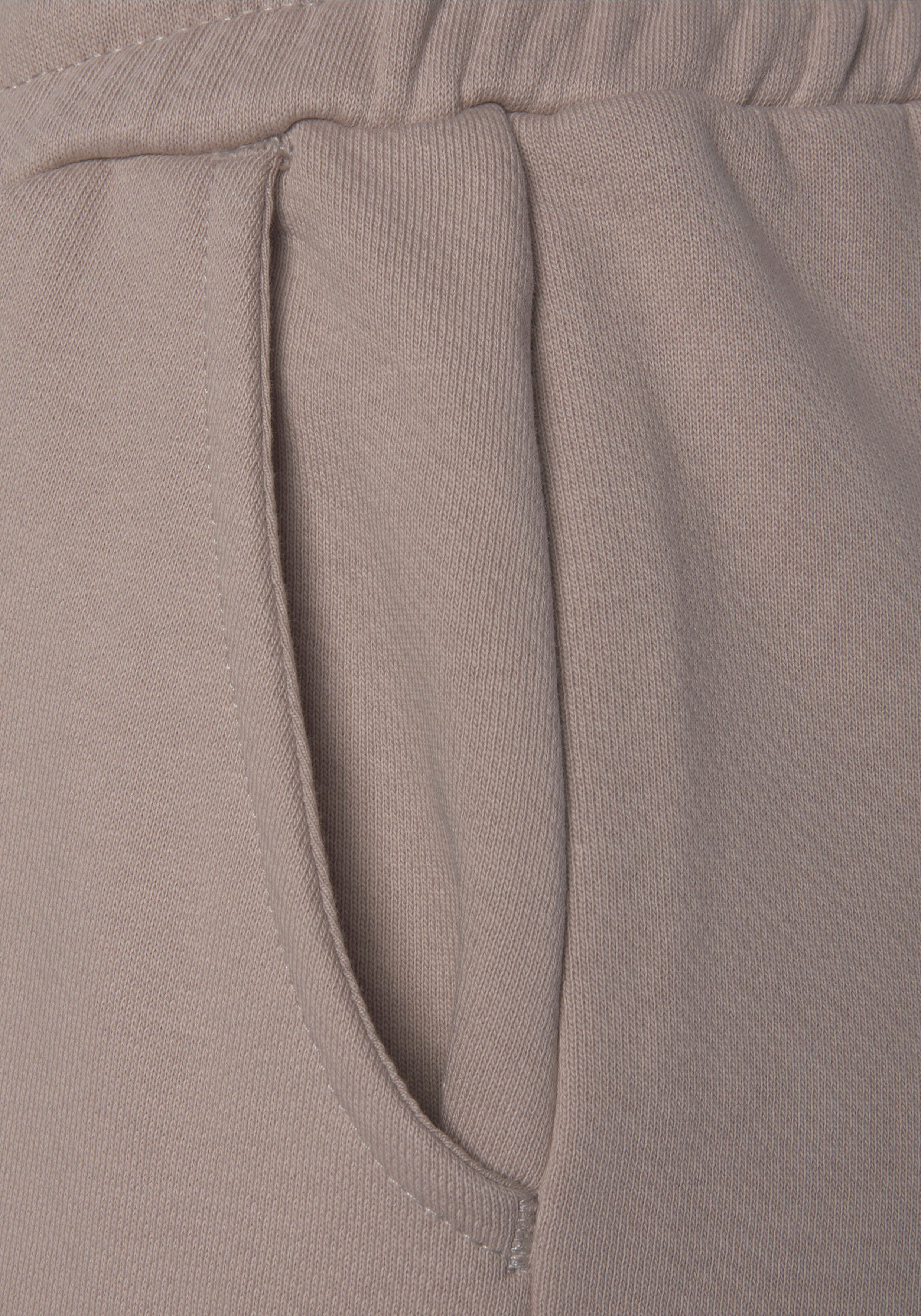 Lascana Sweatbroek Relaxbroek van biologische katoen, loungewear