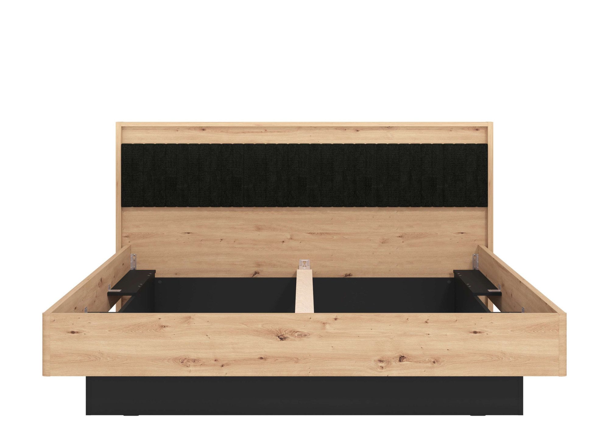 INOSIGN Bedframe Ascalon, gepolsterde rugleuning, bekleed met zachte cordstof Ligoppervlakken 160 of 180x200 cm, FSC®-gecertificeerd houtmateriaal