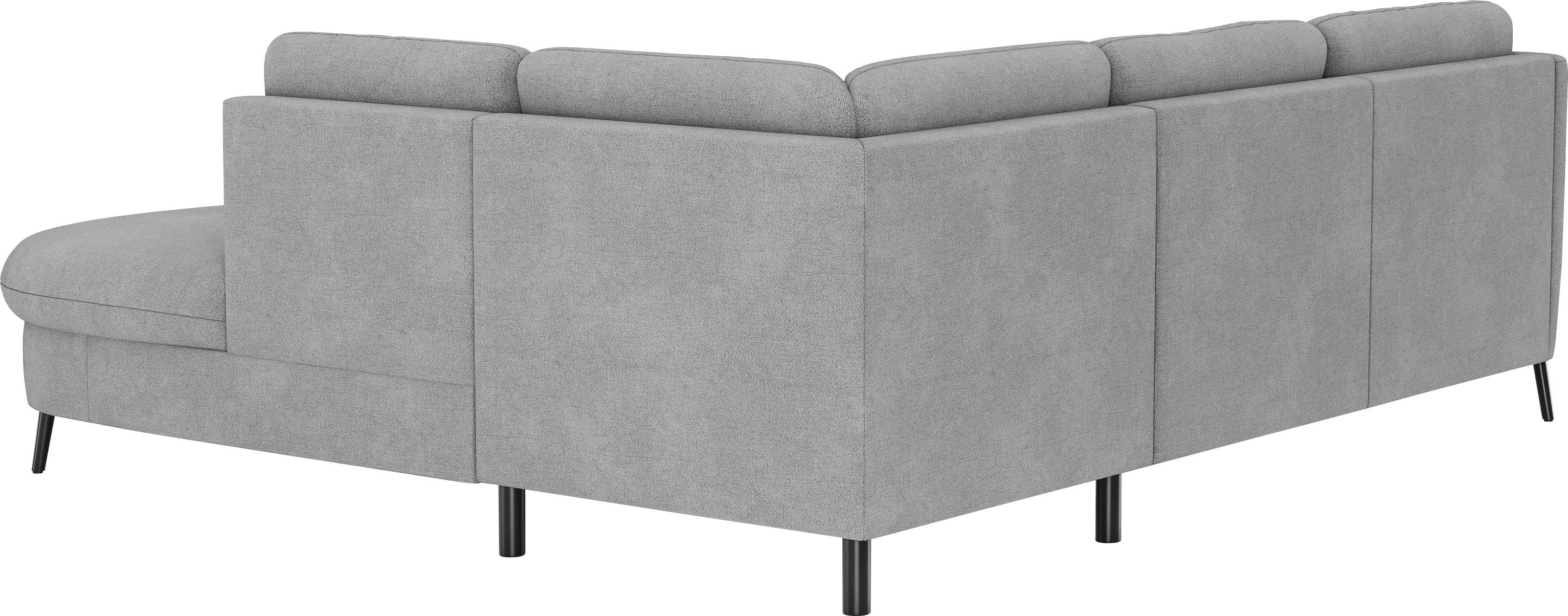 sit&more Hoekbank Soul L-vorm optioneel met bedfunctie en bedlade of lade