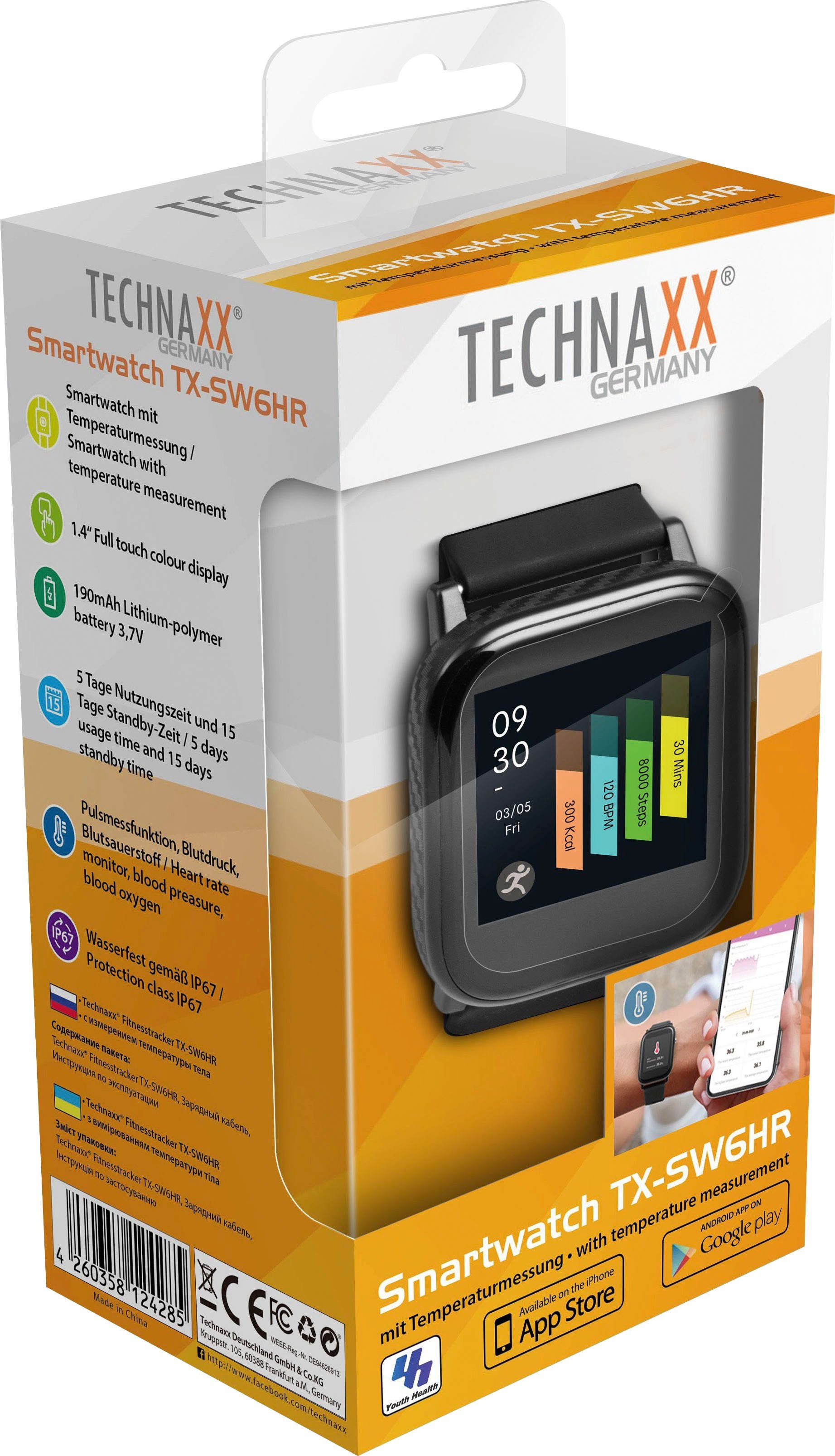 Technaxx Smartwatch TX-SW6HR