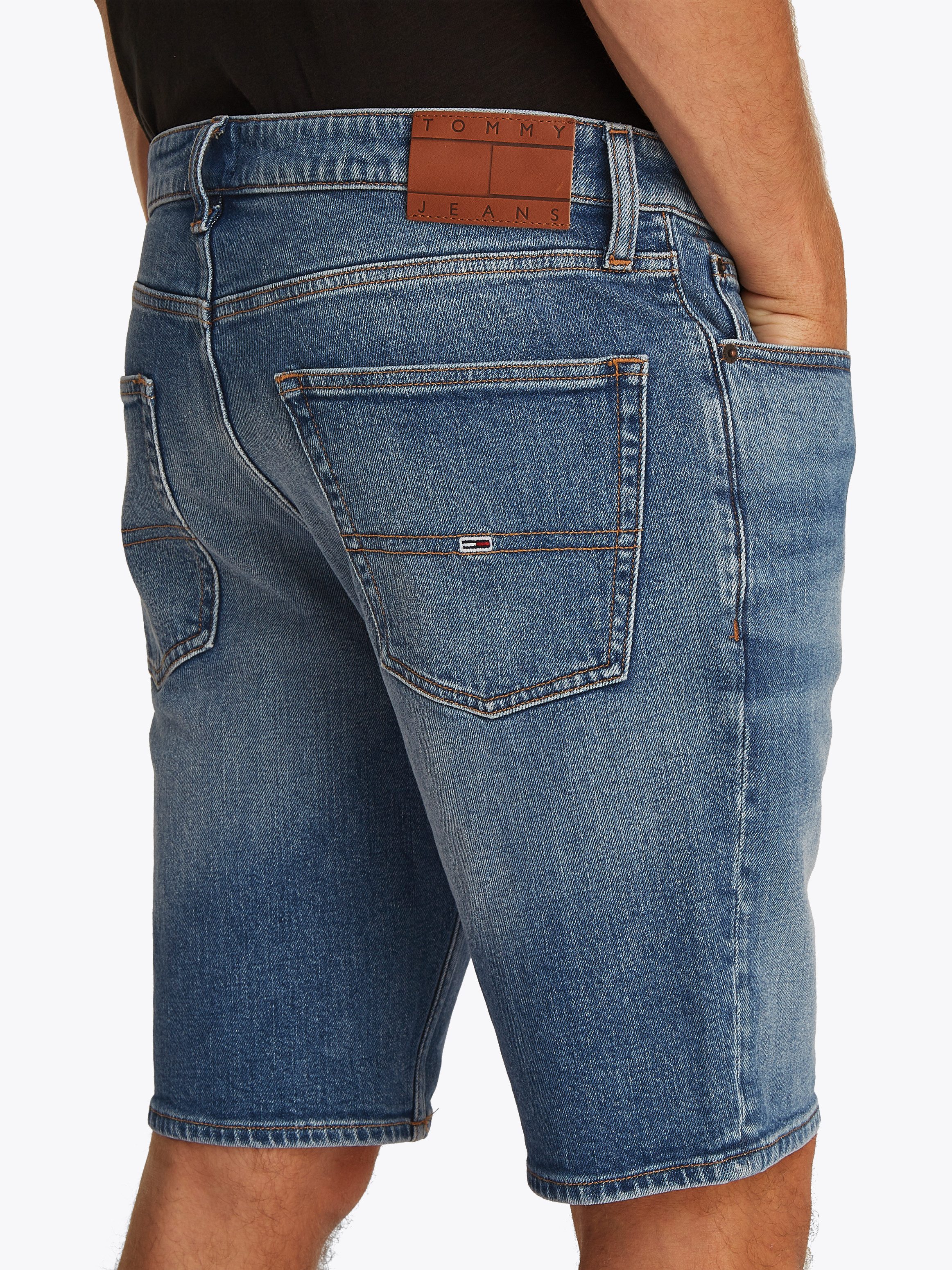 TOMMY Jeansshort SCANTON SHORT Met riemlussen
