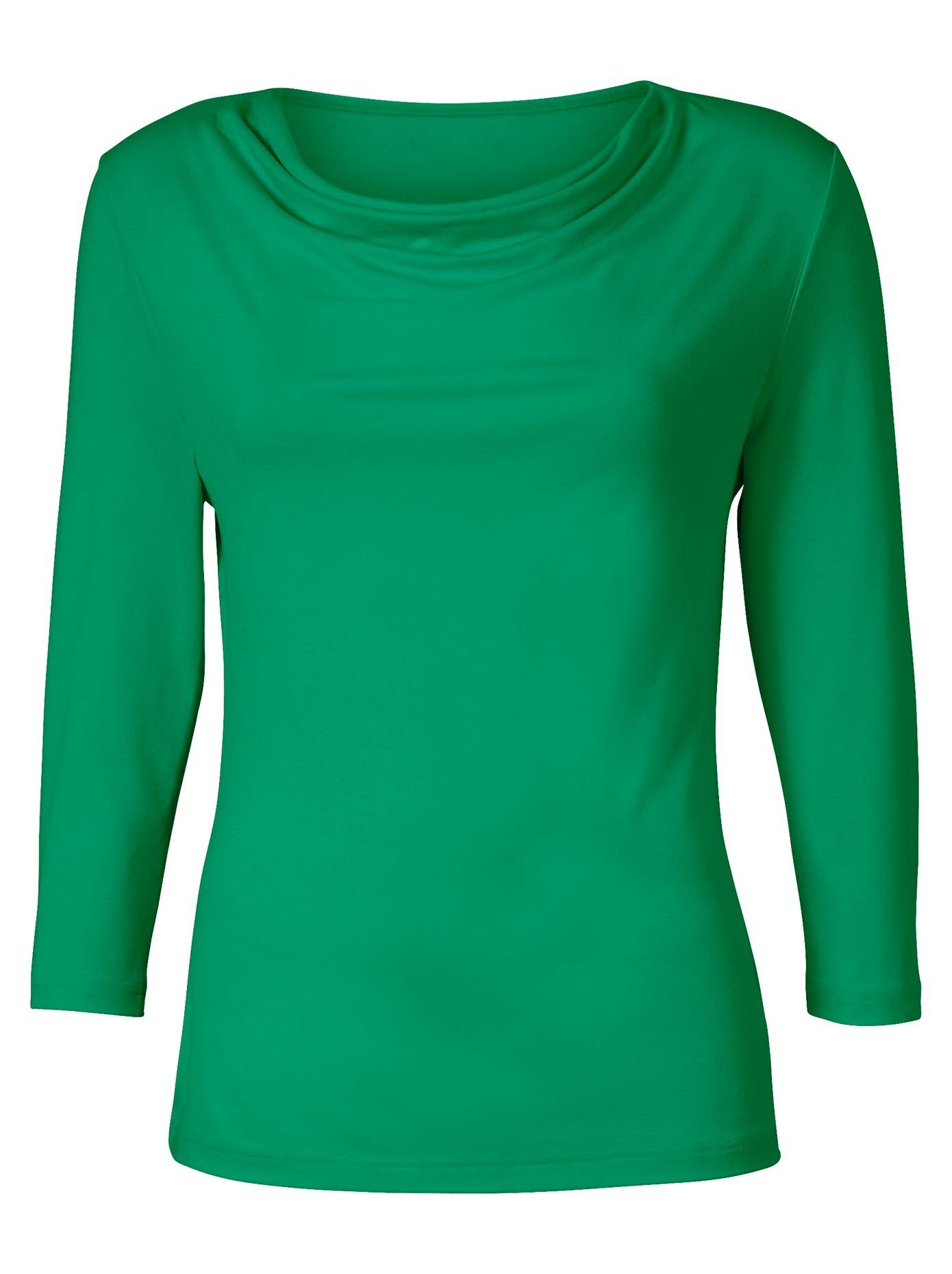 Classic Inspirationen Shirt met cascadehals Shirt (1-delig)