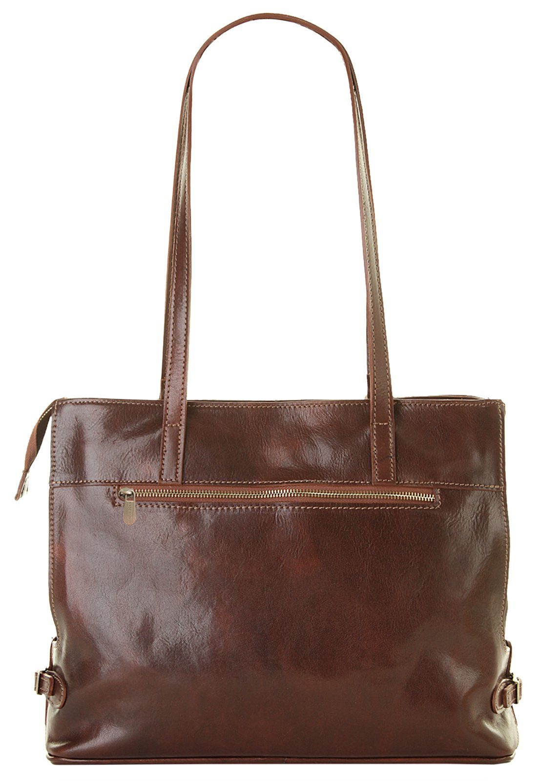 Piké Shopper echt leer, made in italy