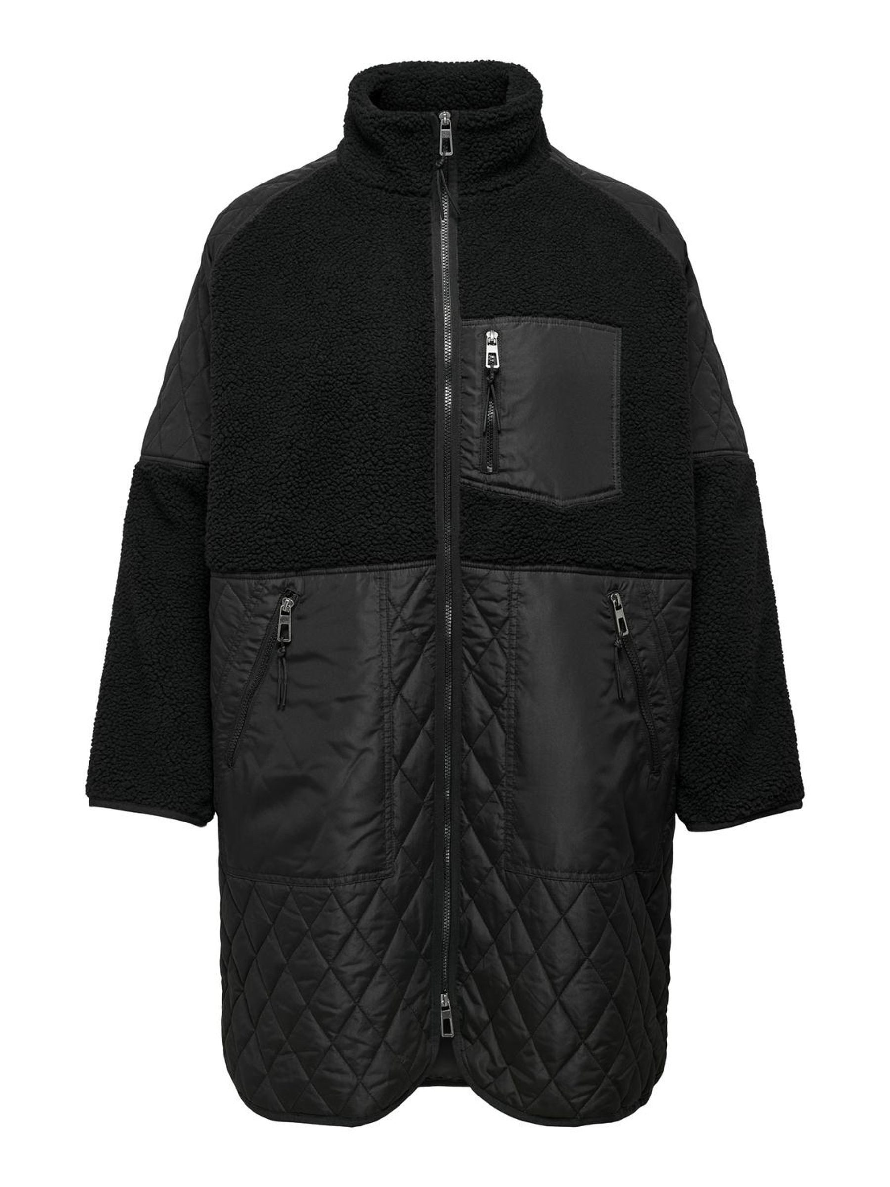ONLY CARMAKOMA Gewatteerde jas CAROHIO QUILT MIX FLEECE JACKET CC OTW