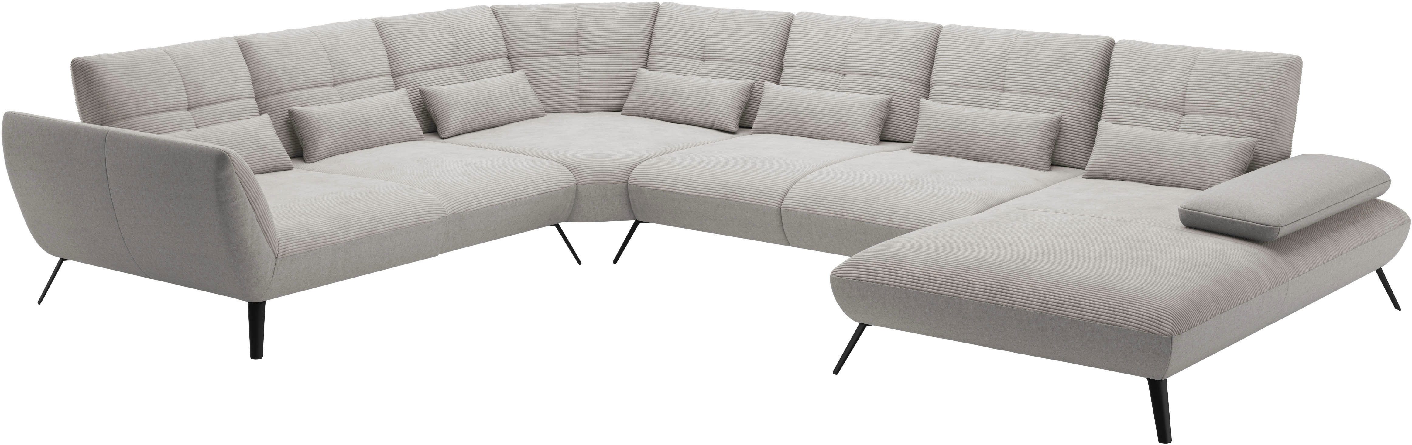 Places of Style Zithoek Mikado U-vorm incl. zitdiepteverstelling en armleuningverstelling