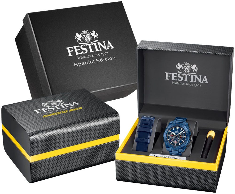 Festina Chronograaf heren horloges blauw