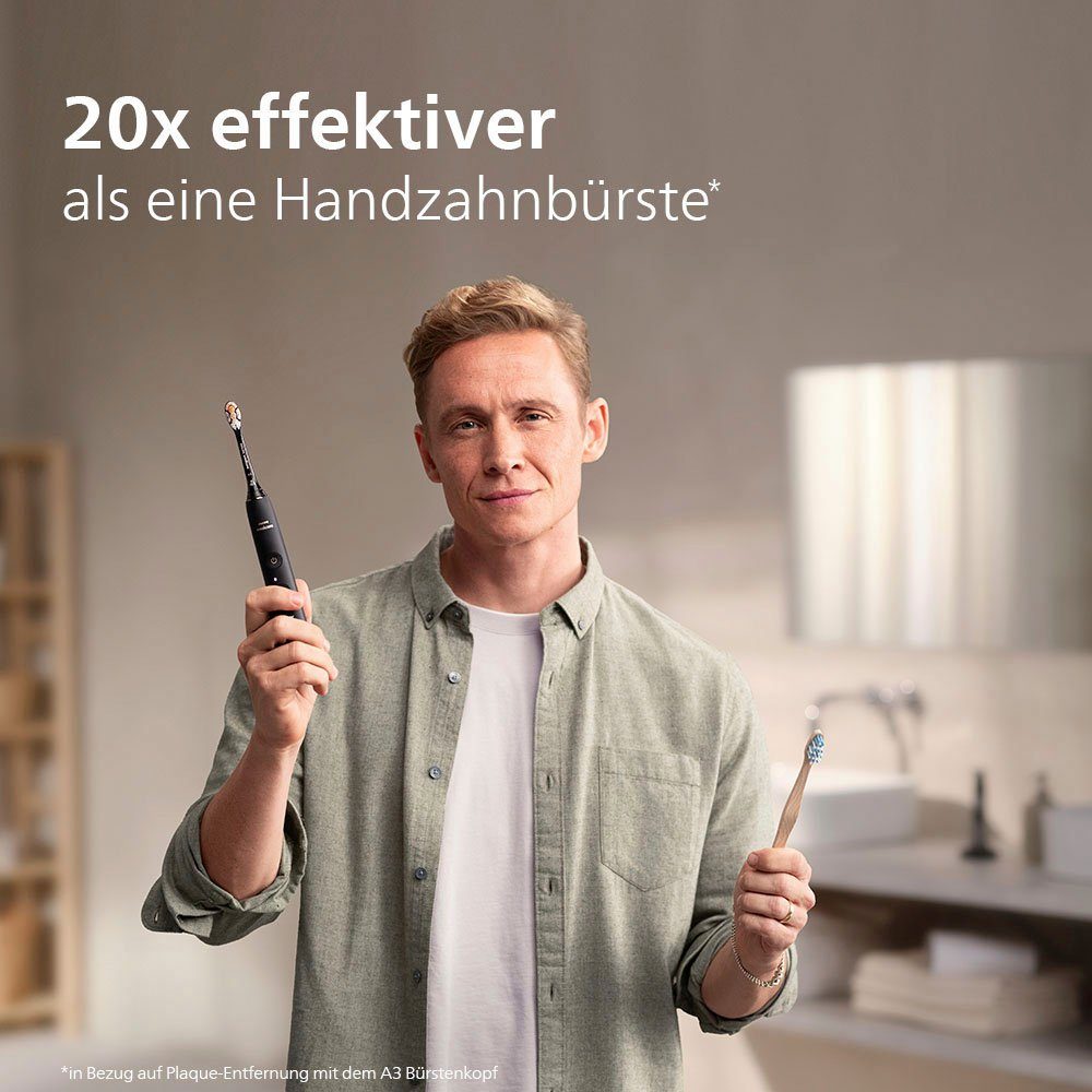 Philips Sonicare Elektrische tandenborstel DiamondClean 9400, HX9917 met geïntegreerde druksensor, 4 reinigingsprogramma's en 3 intensiteitsniveaus