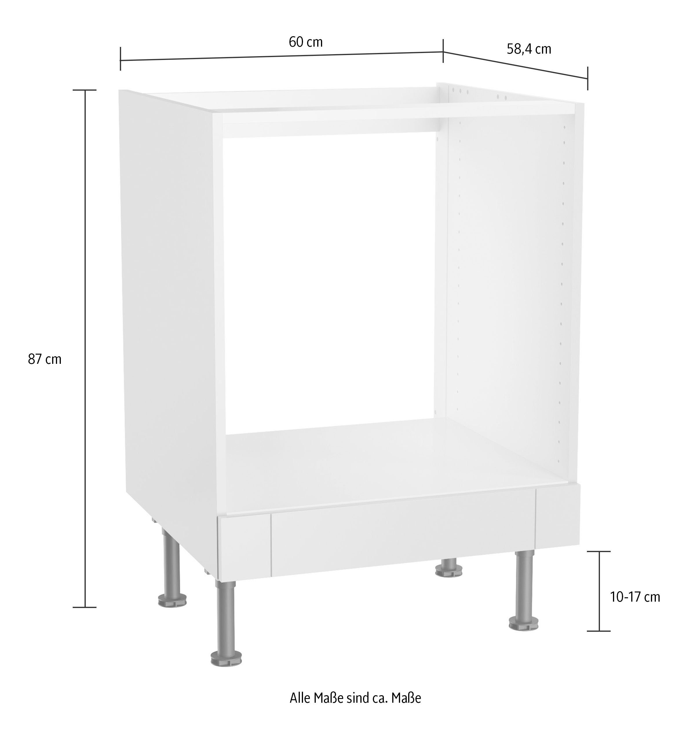 OPTIFIT Ombouwkast voor oven Ahus Breedte 60 cm