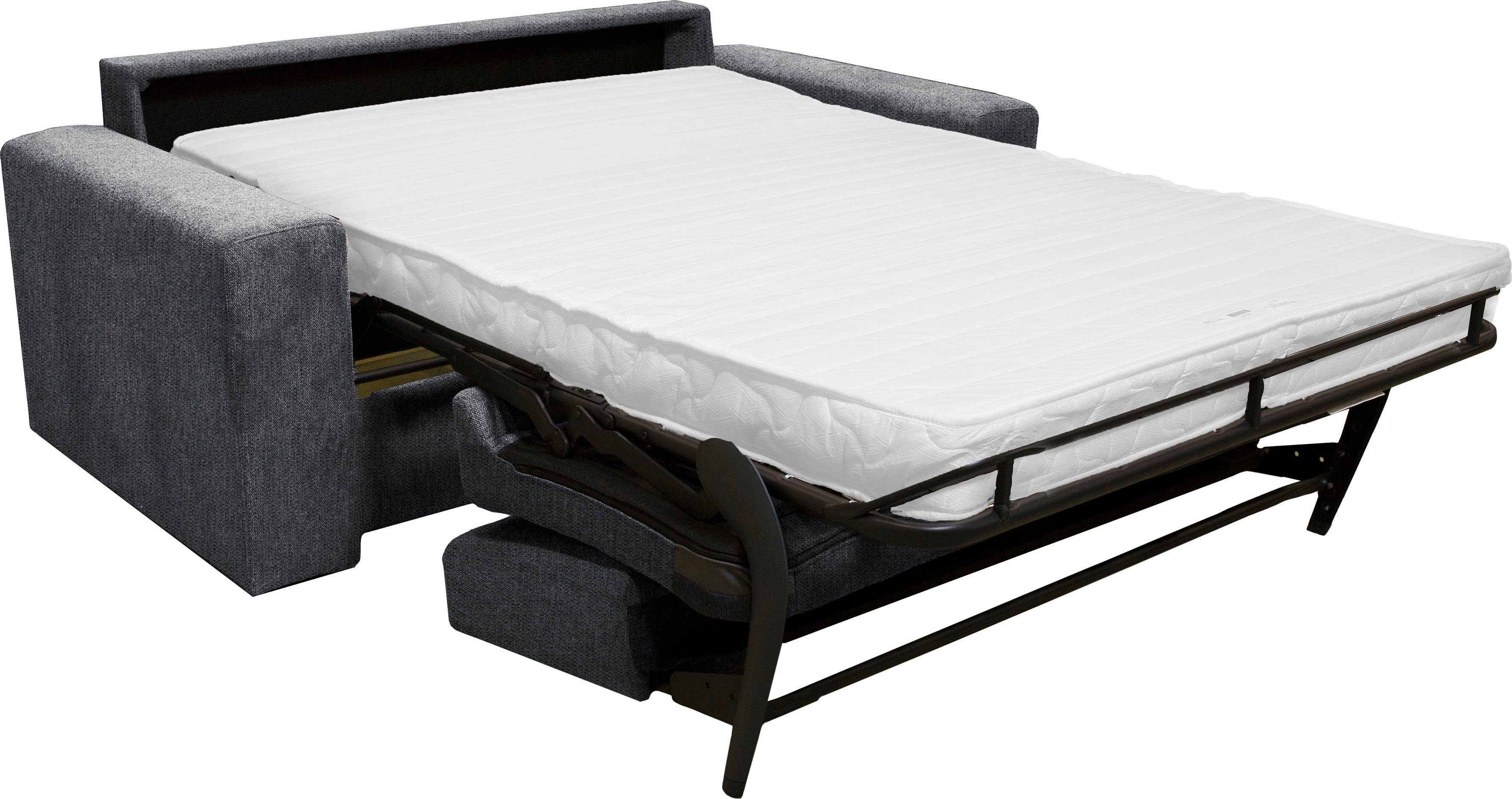 Home affaire 2-zitsbank Roma matras hoogte 14 cm Bedfunctie, met vering, Afmeting liggend ca. 123x198 cm