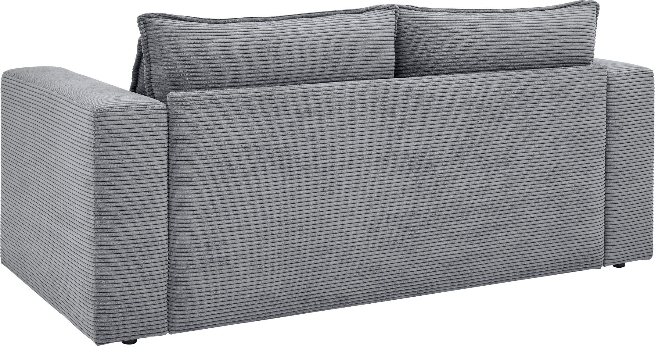 Places of Style Zithoek PIAGGE 2-zitsbank en hocker klein als set (2-delig)