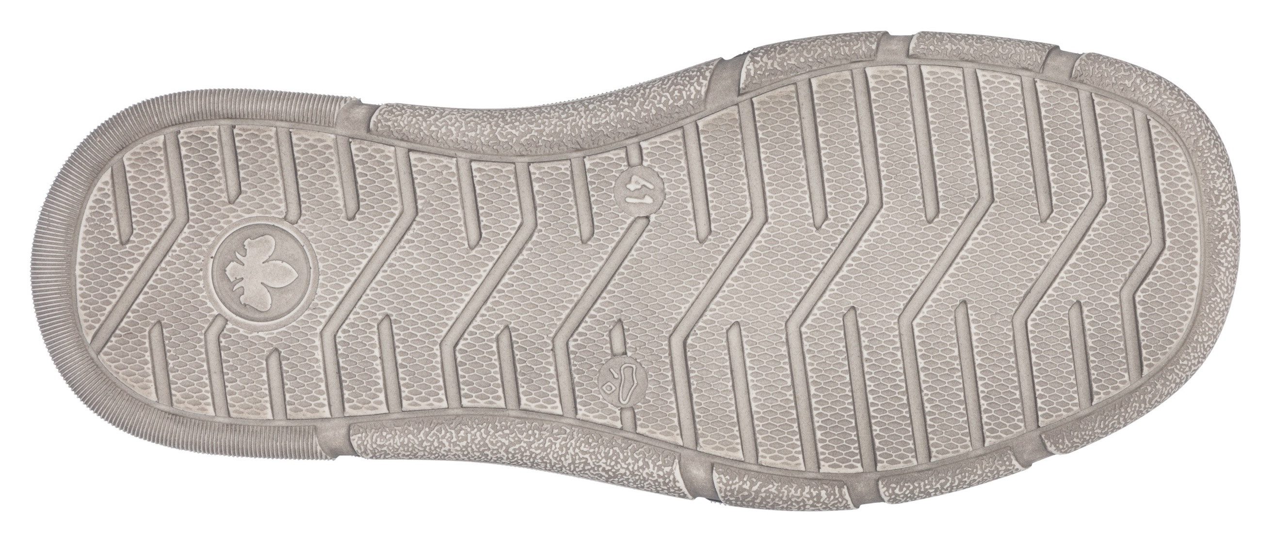 Rieker Instappers , slip-on sneaker, lage schoen, vrijetijdsschoen met schachtpolstering