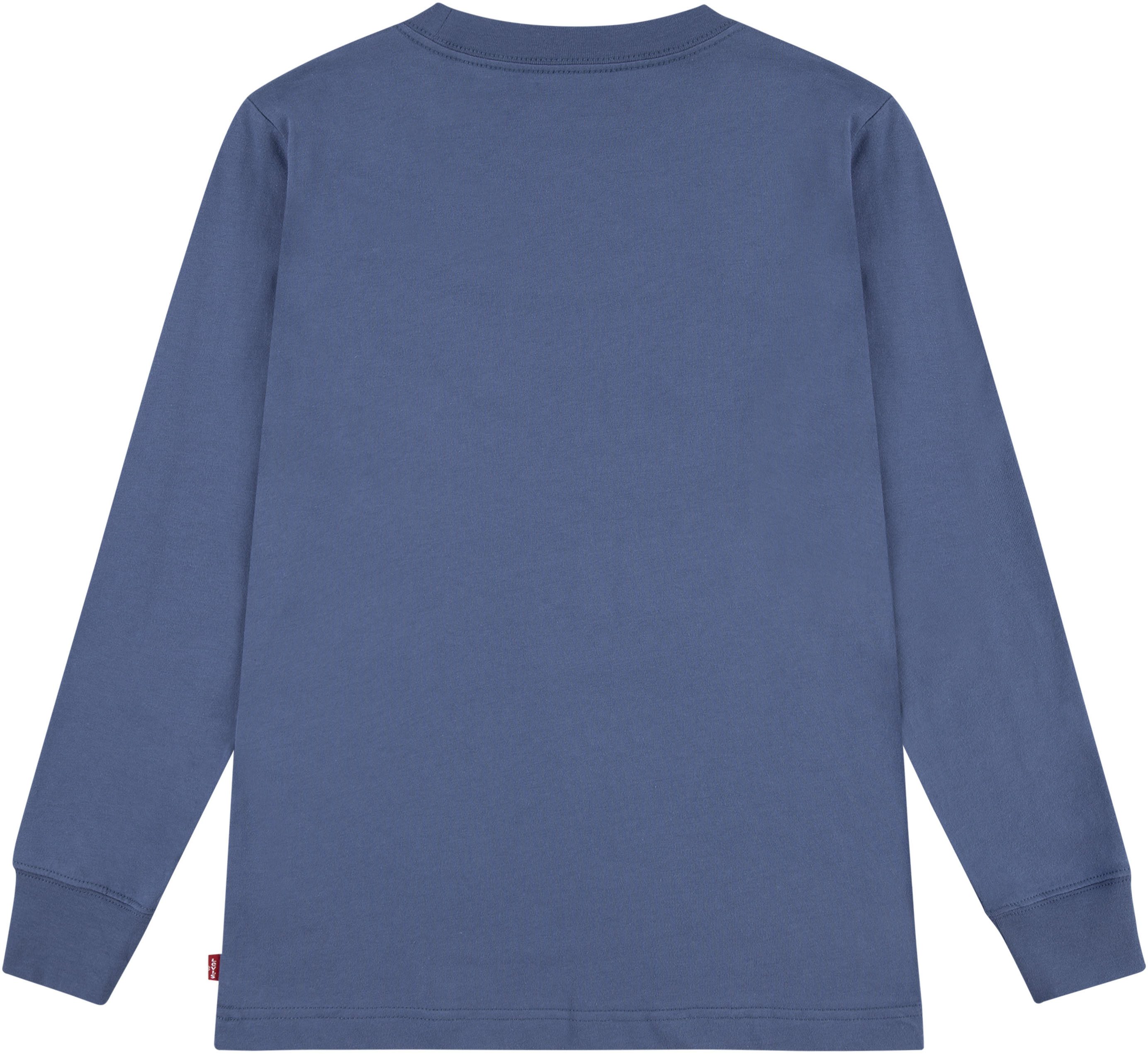 Levi's Kidswear Shirt met lange mouwen LVB ROPE BATWING LS TEE met 3d-effect voor jongens