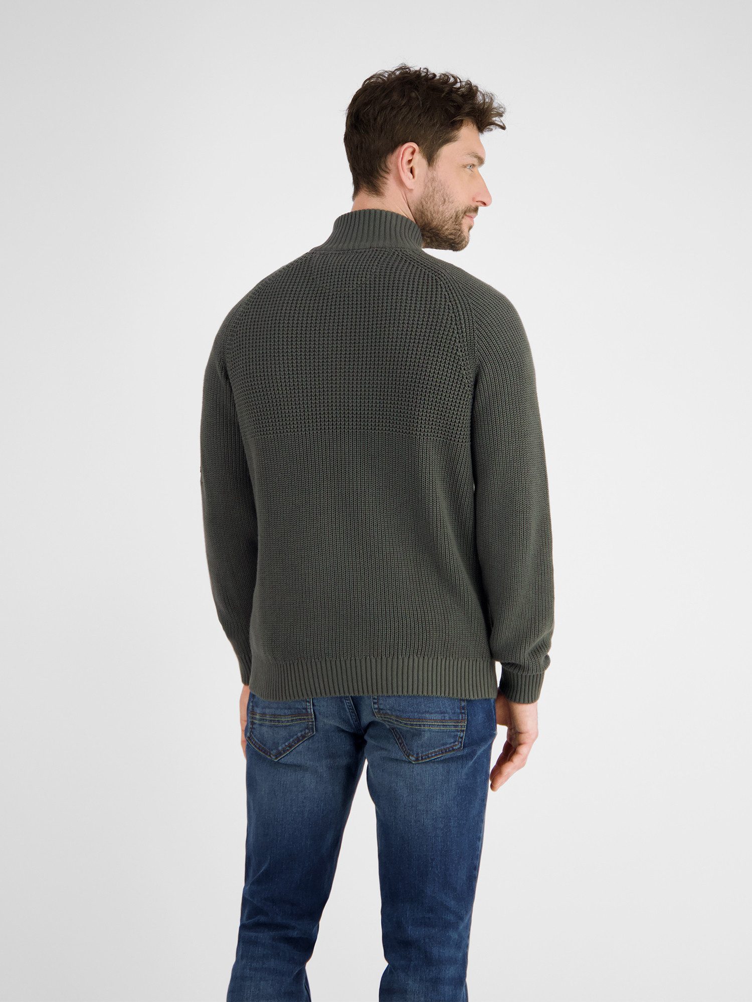 Lerros Schipperstrui LERROS Heren gebreide troyer, grof geribbeld