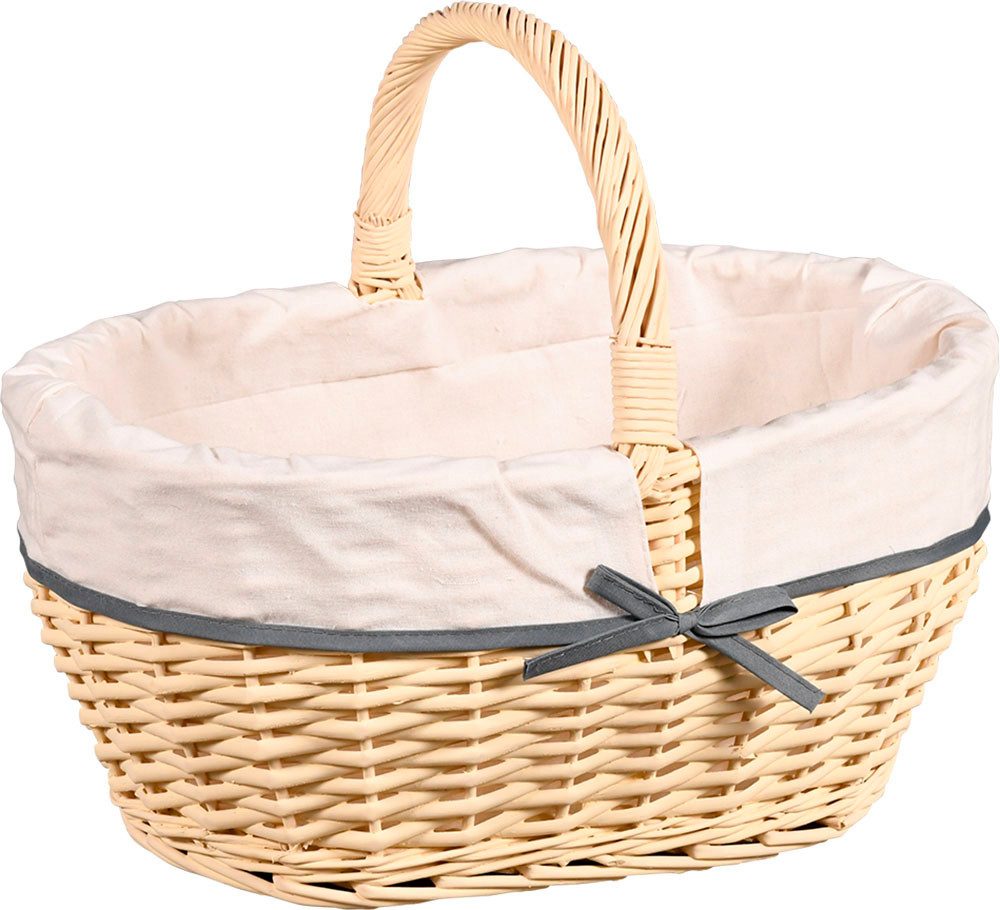 KESPER for kitchen & home Boodschappenmand Wilgenweving met textielvoering (1-delig)