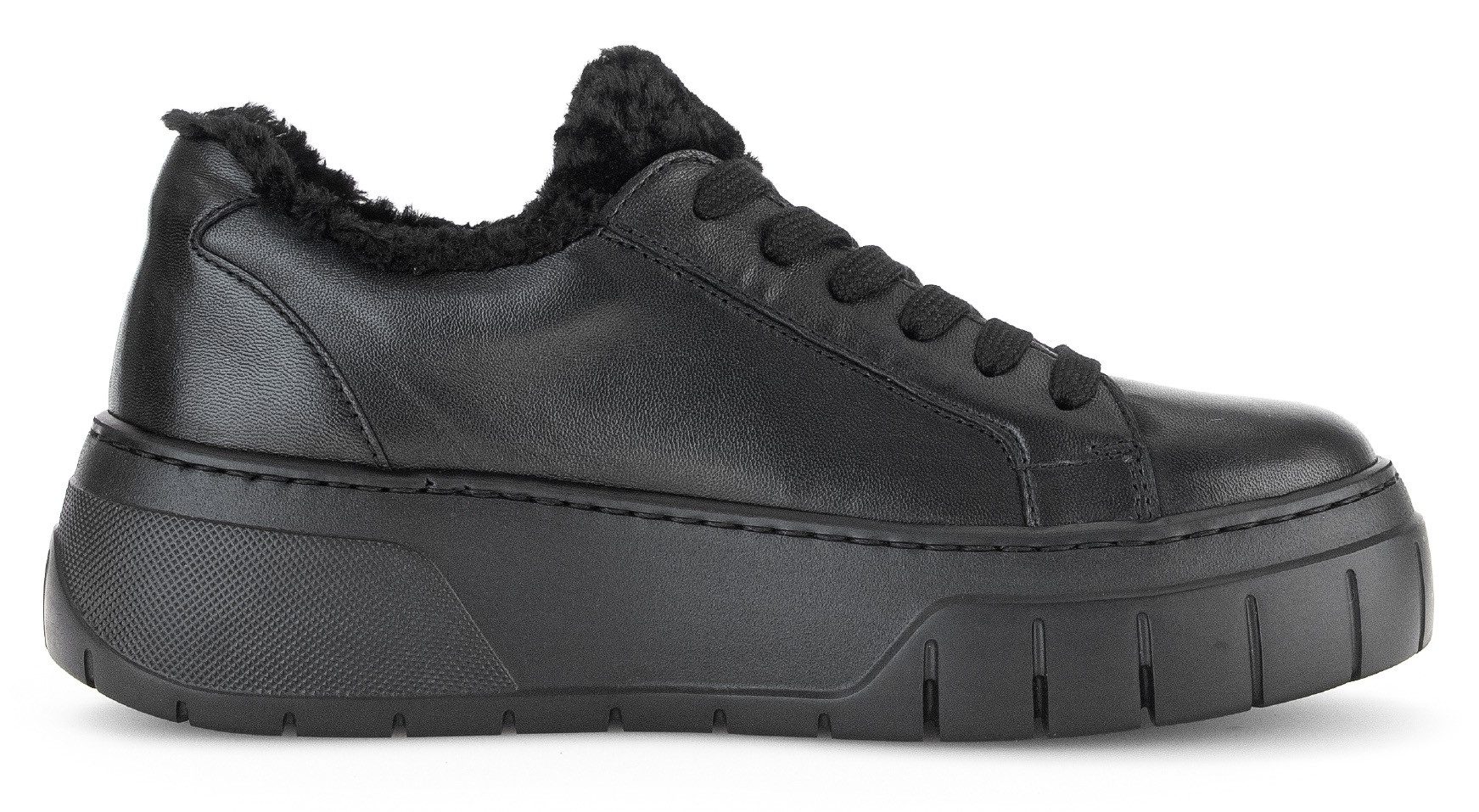 Gabor Plateausneakers plateau, vrijetijdsschoen, lage schoen, veterschoen met best fitting
