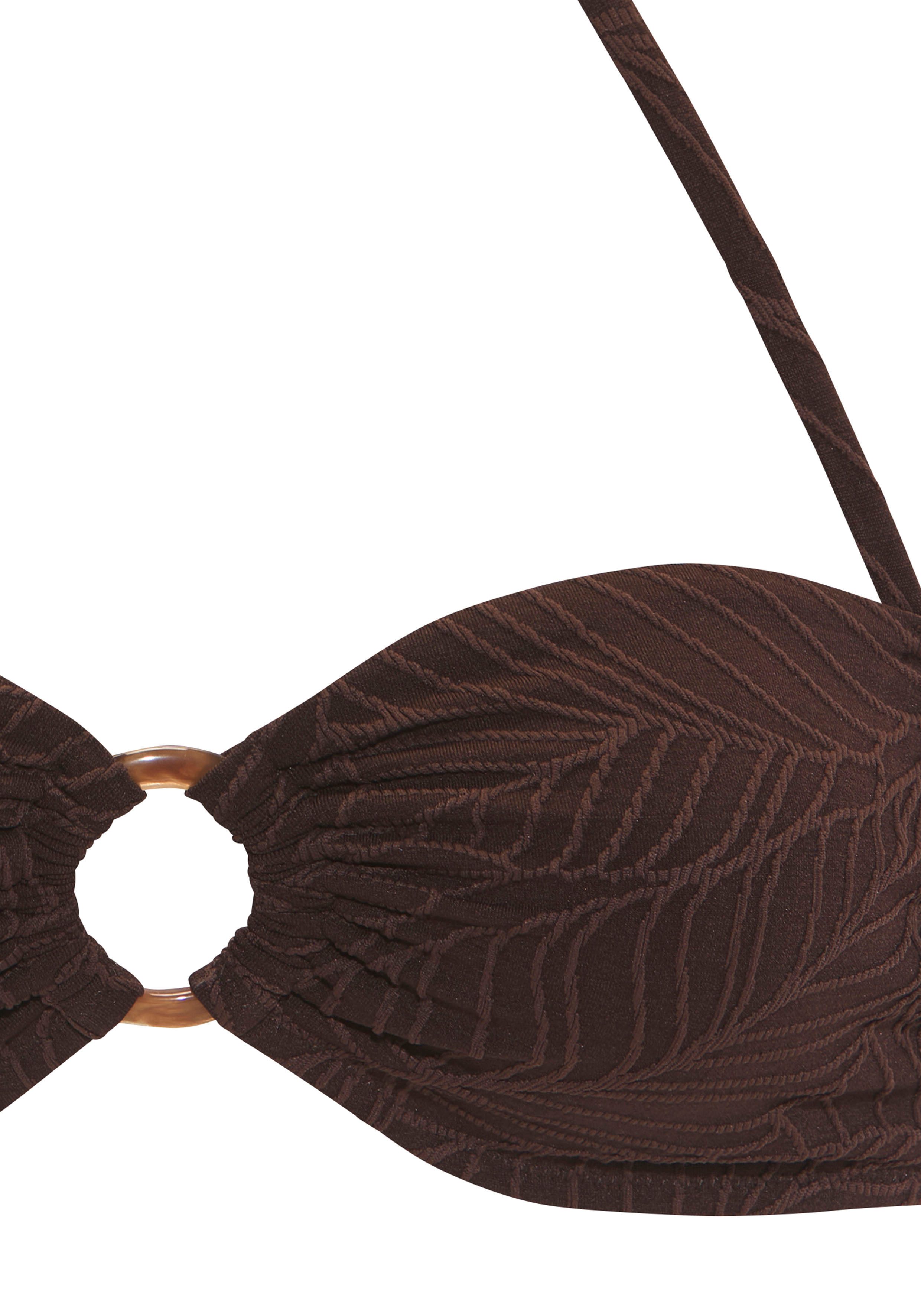 Lascana Bandeau-bikinitop Fay van elegante structuurstof