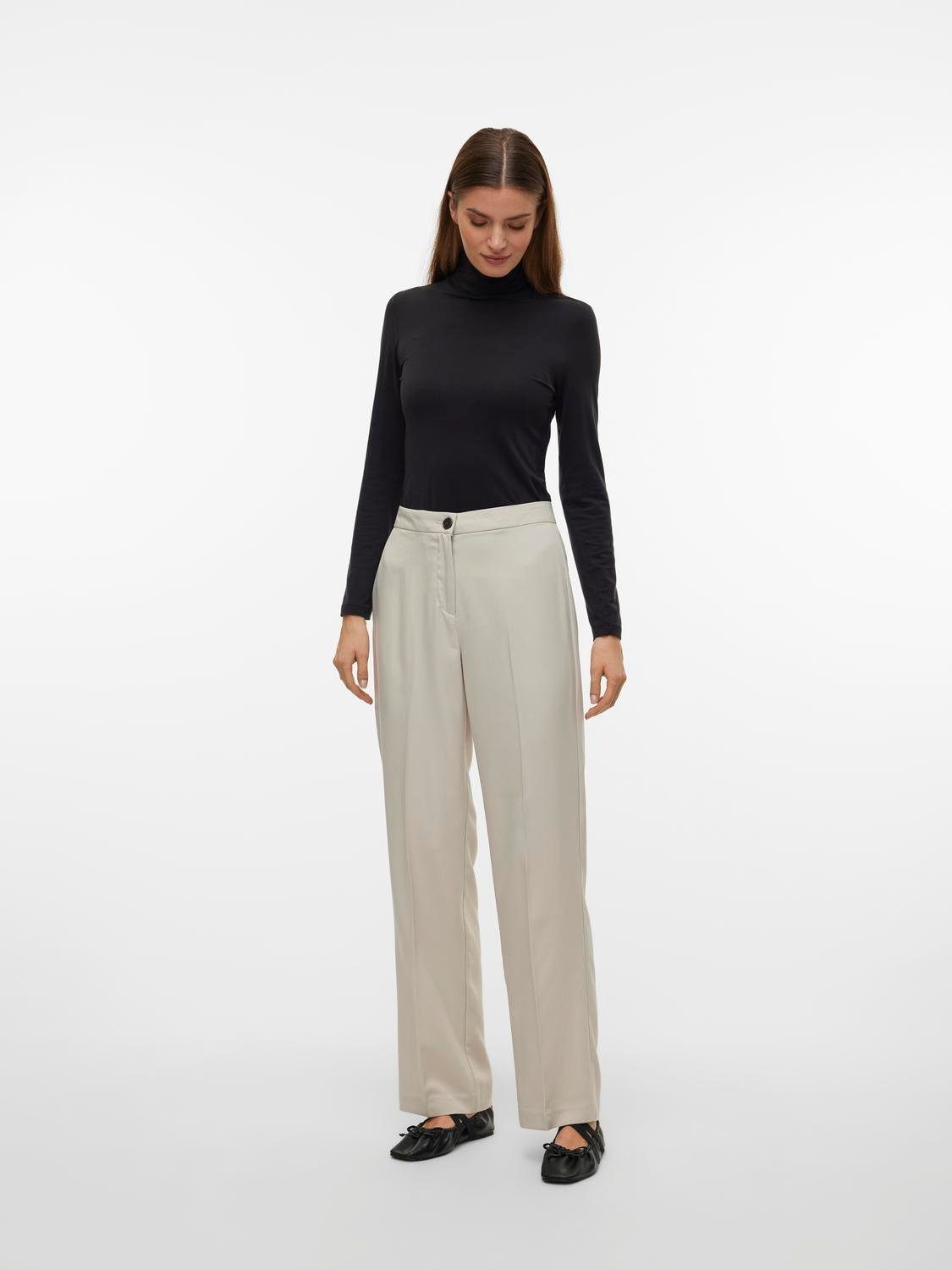 Vero Moda Pantalon VMRITA MW STRAIGHT PANT NOOS