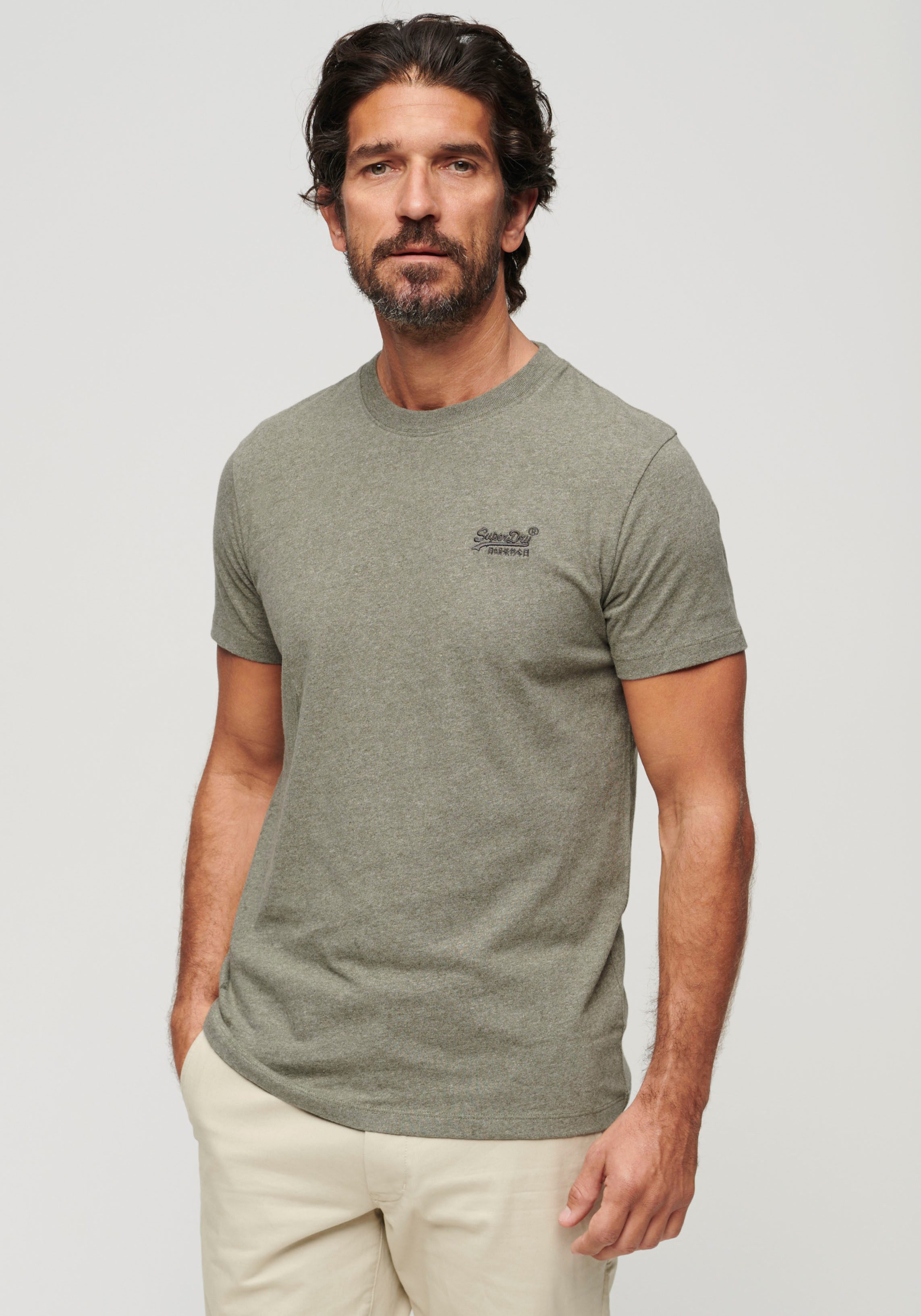 Superdry Shirt met ronde hals Organic Cotton Essential Logo T-Shirt