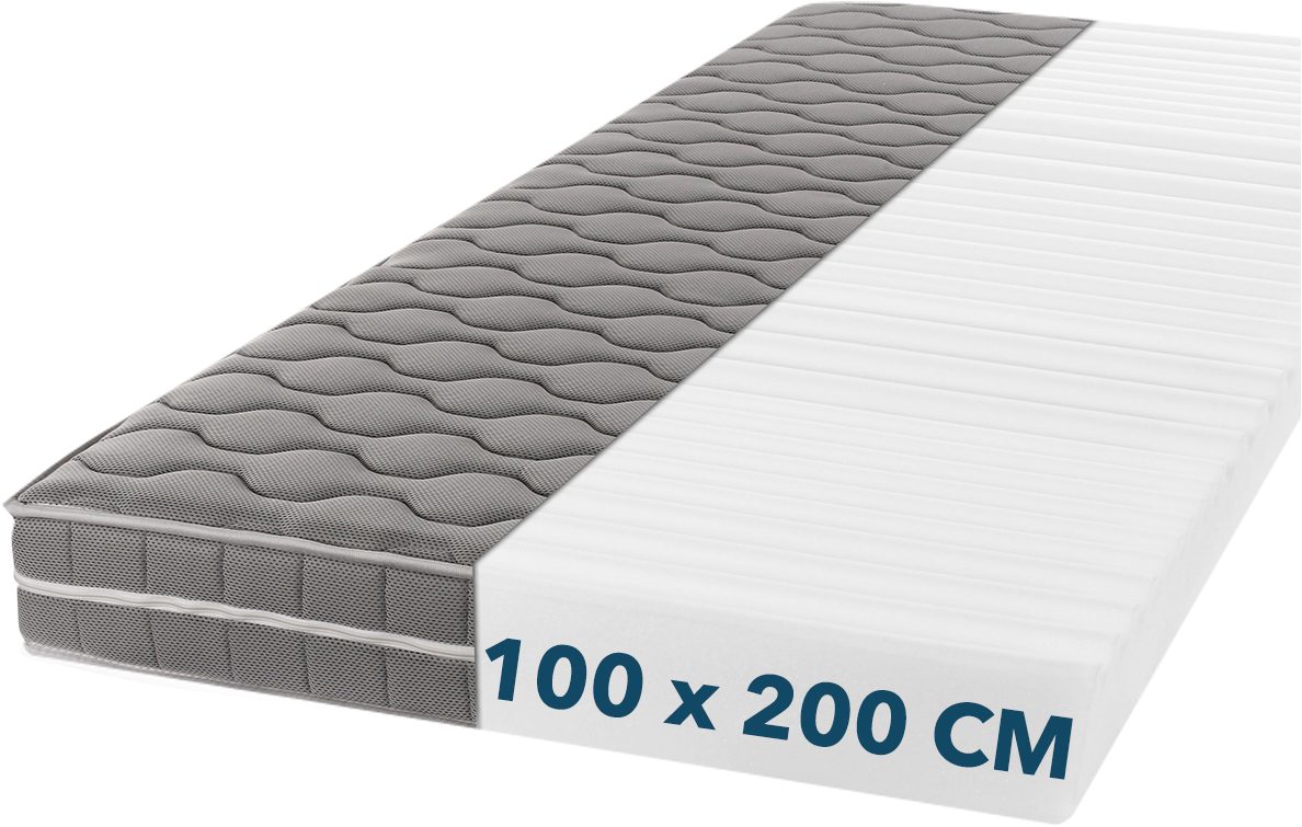 DI QUATTRO Comfortschuimmatras Visco air comfort luxe Tweezijdig te gebruiken matras met twee verschillend stevige ligzijden hoogte 16 cm