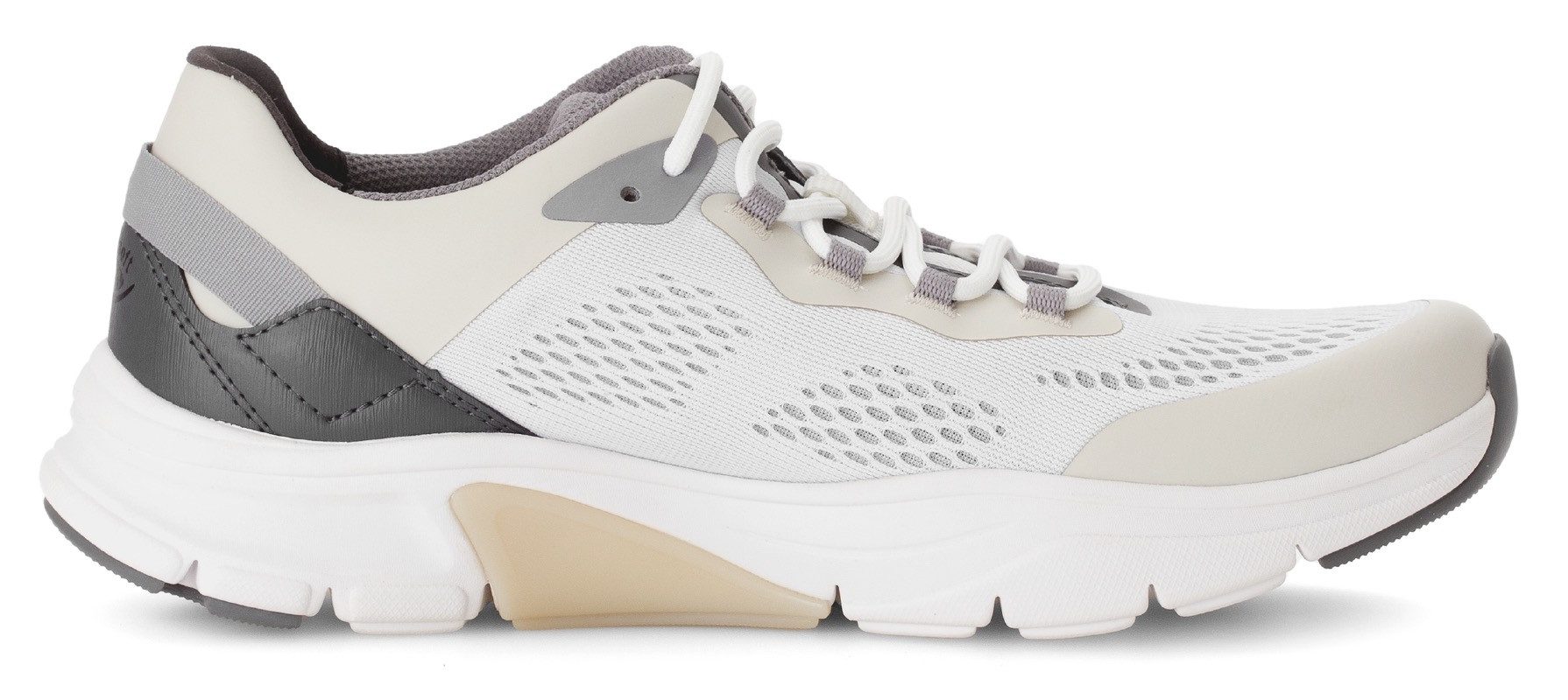 Gabor Rollingsoft Sneakers met sleehak , vrijetijdsschoen, lage schoen, veterschoen met contrastafwerkingen, breedte g