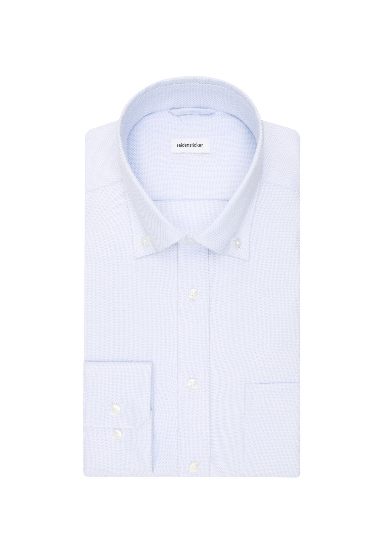 seidensticker Businessoverhemd Zwarte roos Regulier button-down kraagstructuur