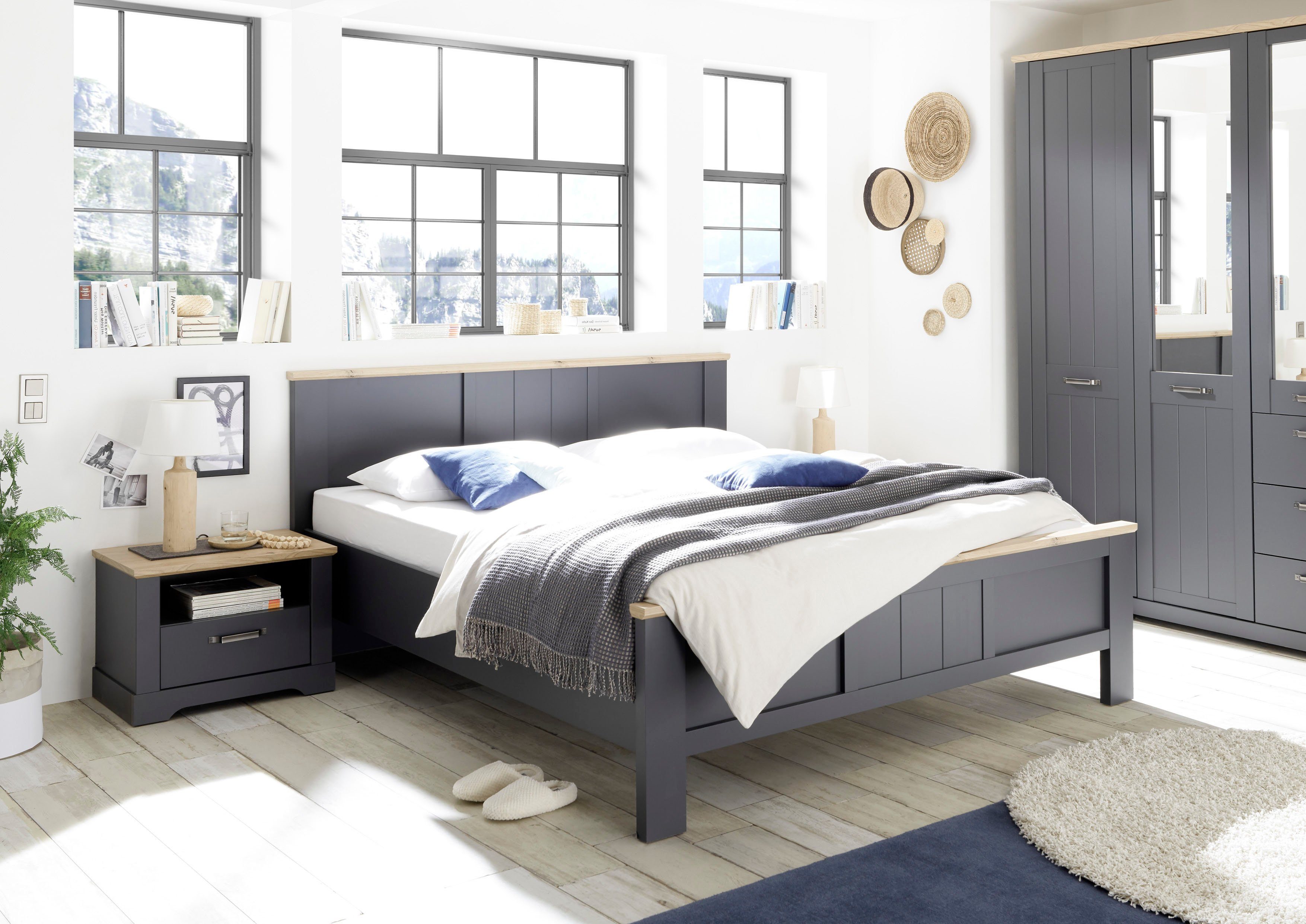 Schlafkontor Bedframe Elastir in landelijke stijl
