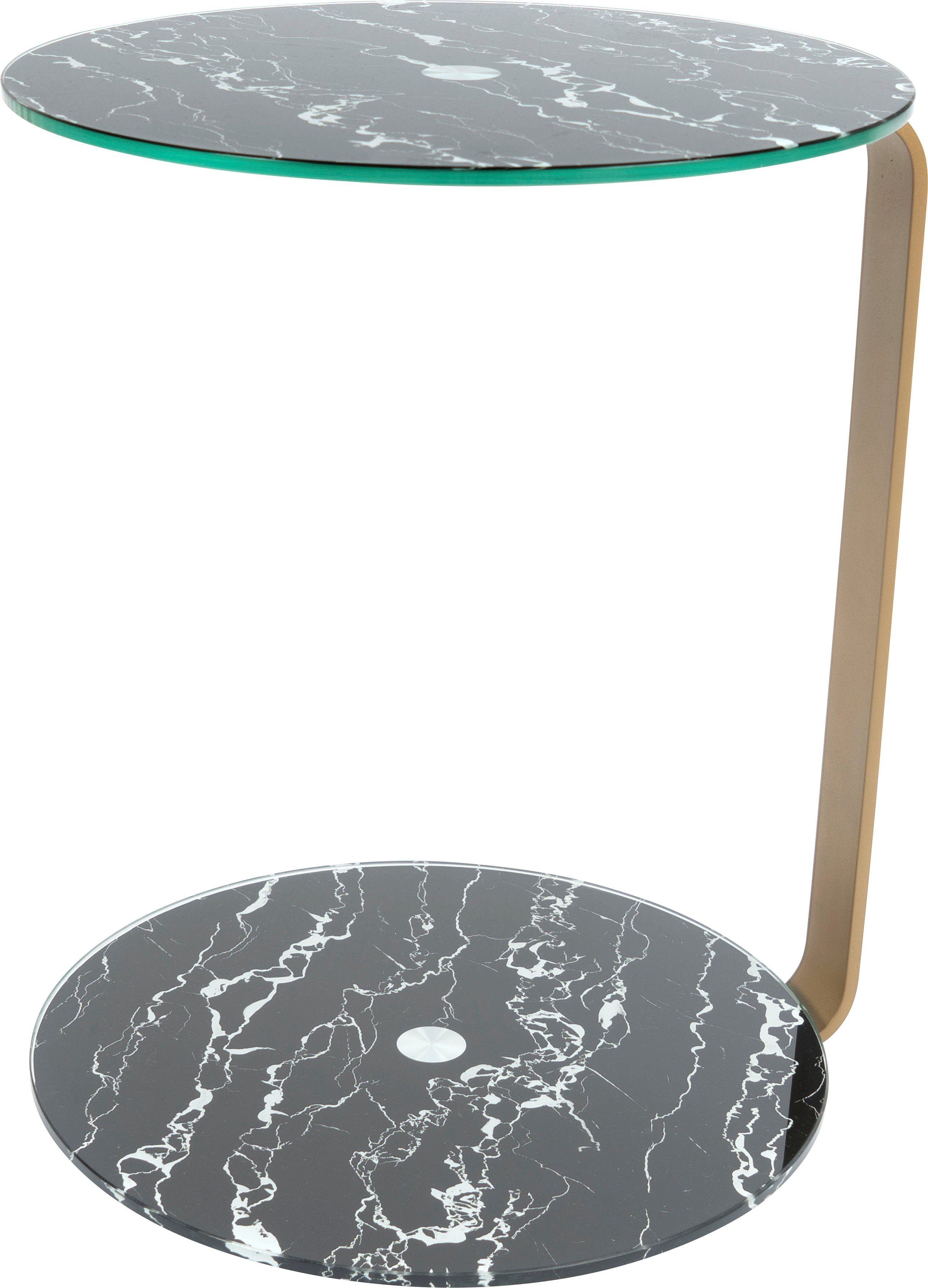 Kayoom Bijzettafel Quentin 525, sofa-bijzettafel, met metalen frame Onderstel ook als legplank, elegante vorm en verschillende kleurvarianten (1 stuk)