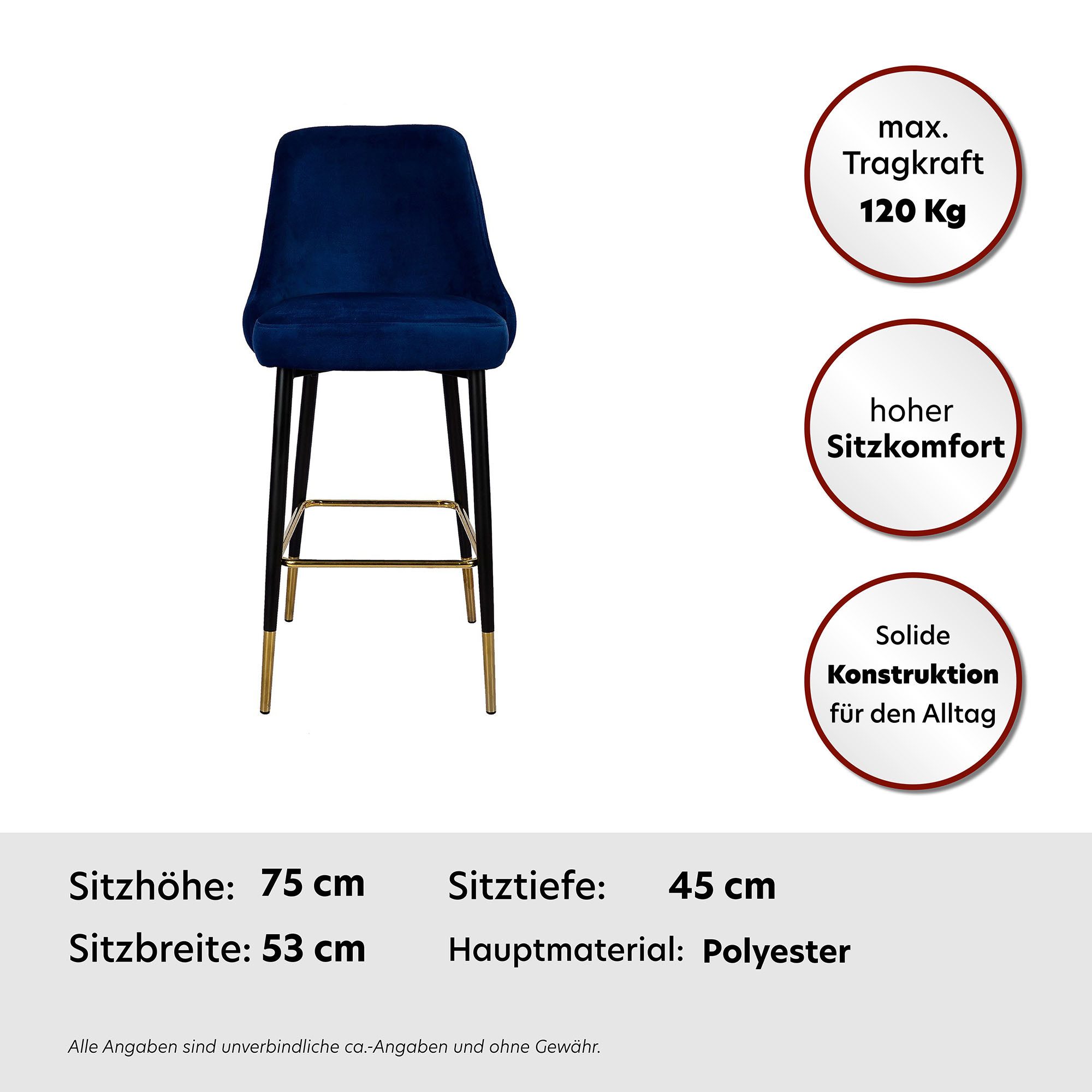 Kayoom Kinderstoel Barkruk Mojo, gestikte rugleuning modern, elegant, onopvallende moderne kleurkeuze (1 stuk)